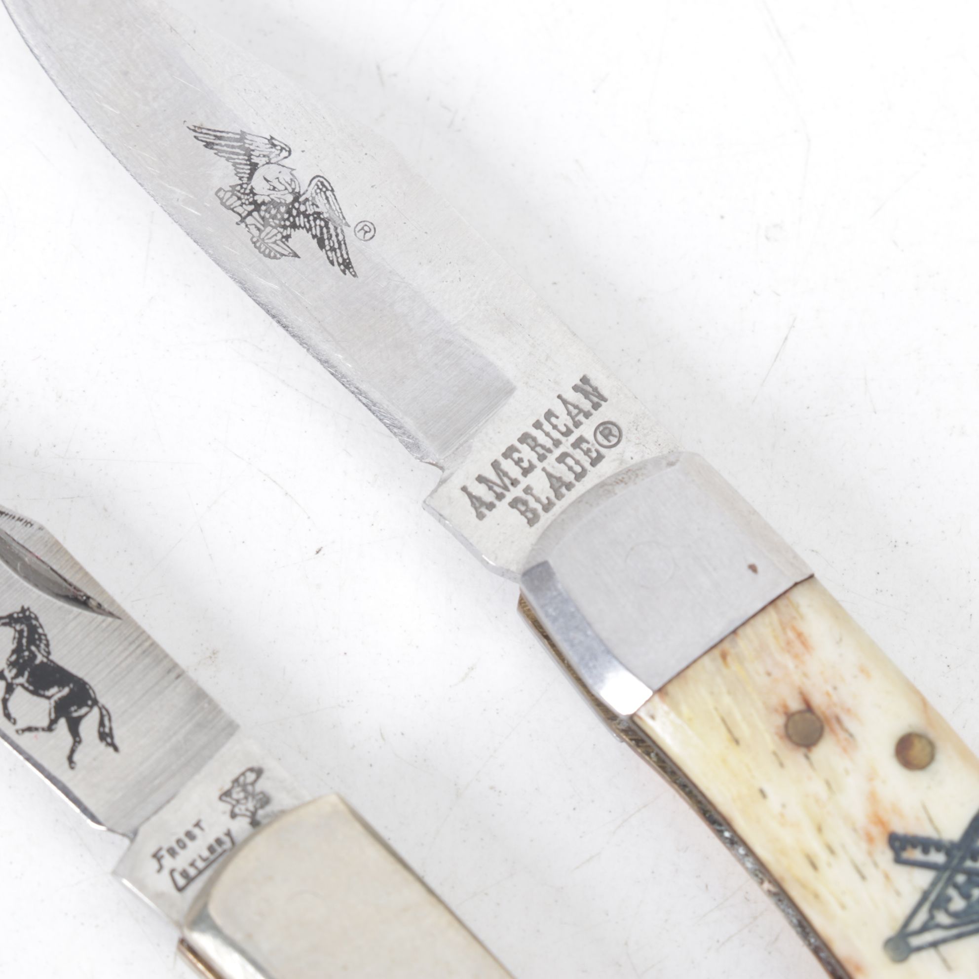 Naval & Fish Motif Folding Pocket Knife Collection