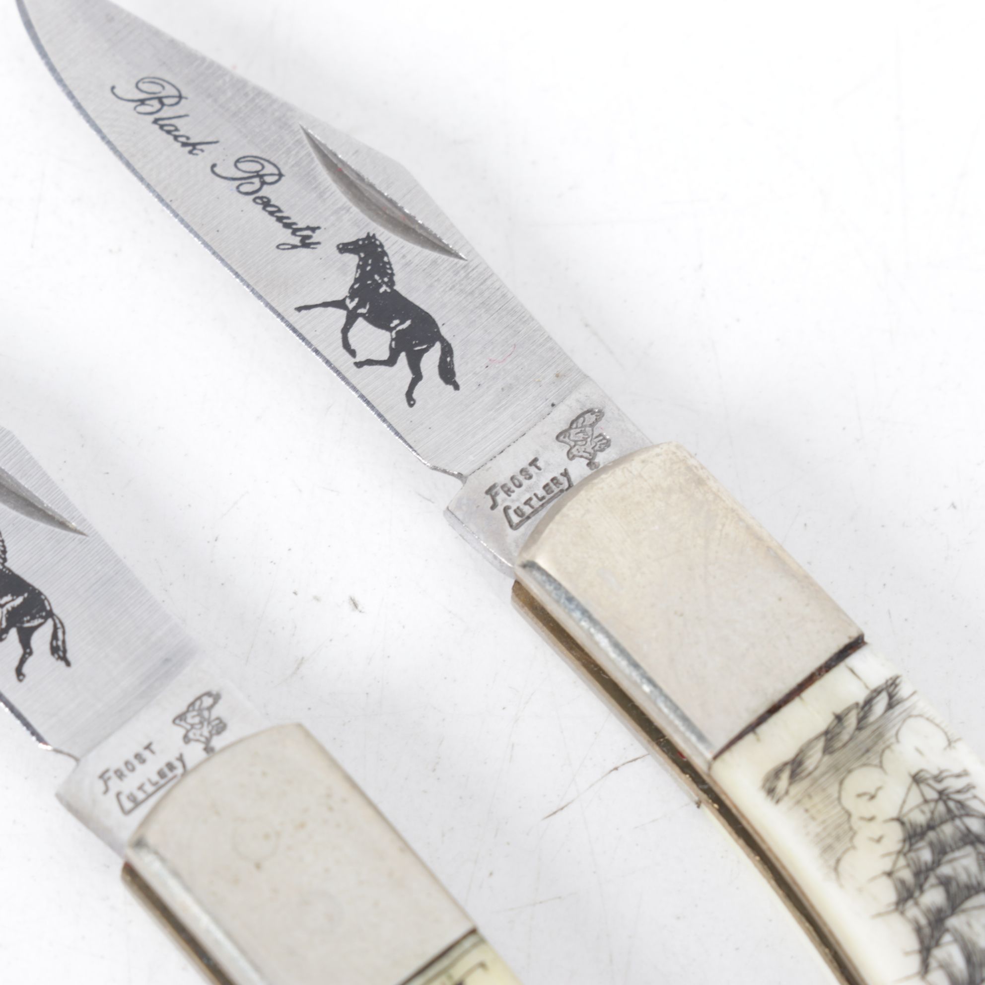 Naval & Fish Motif Folding Pocket Knife Collection