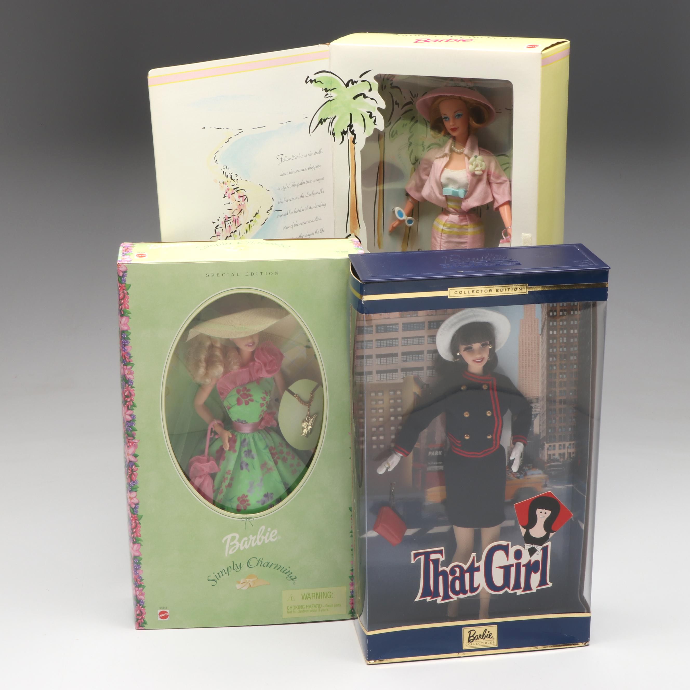 Barbie "Simply Charming", "Summer Sophisticate" and "That Girl" Barbie Dolls