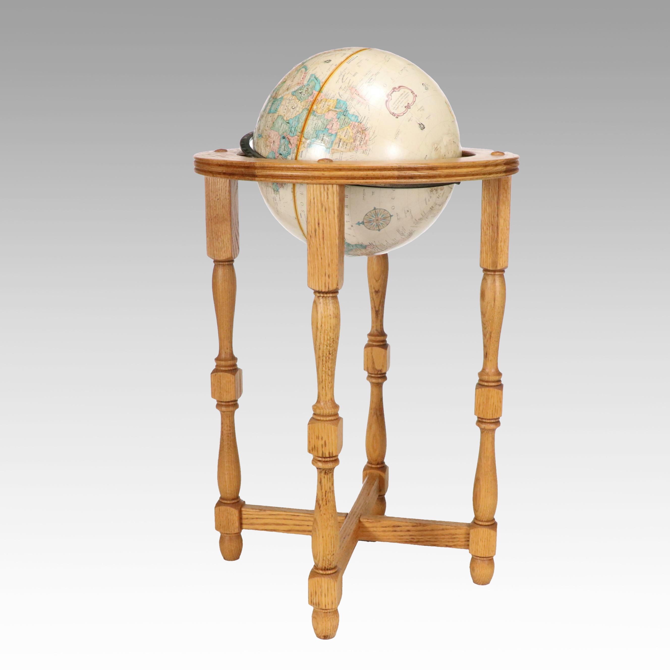 Replogle World Classic Globe on Wooden Stand