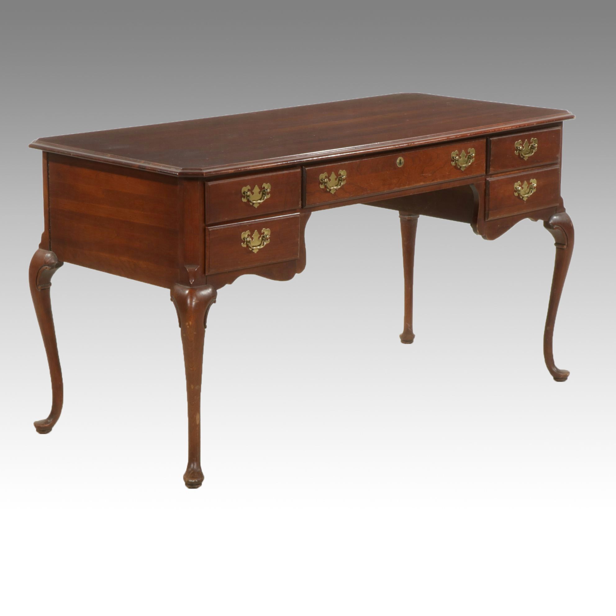 Kincaid Queen Anne Style Cherry Writing Desk