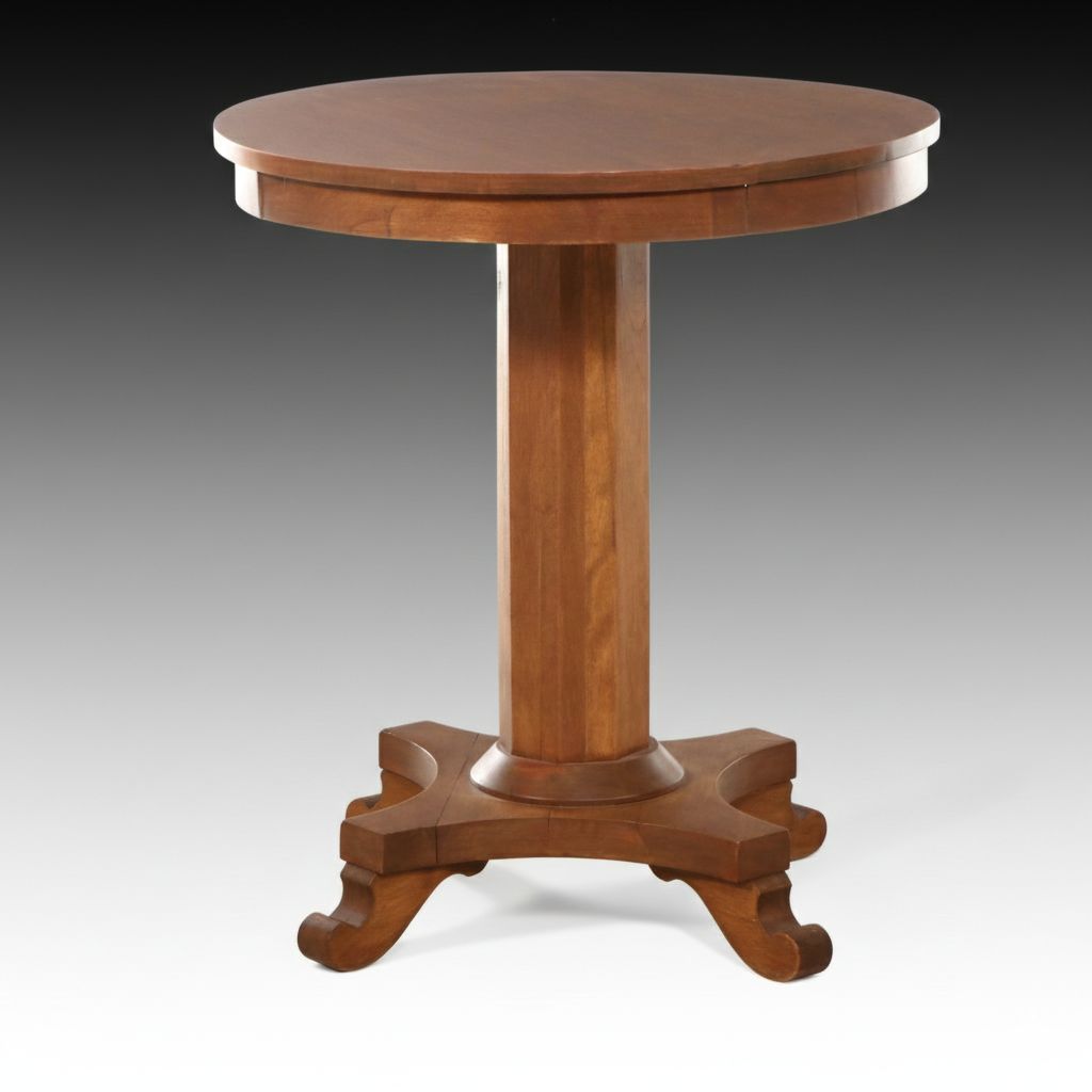 Wooden Pedestal Table