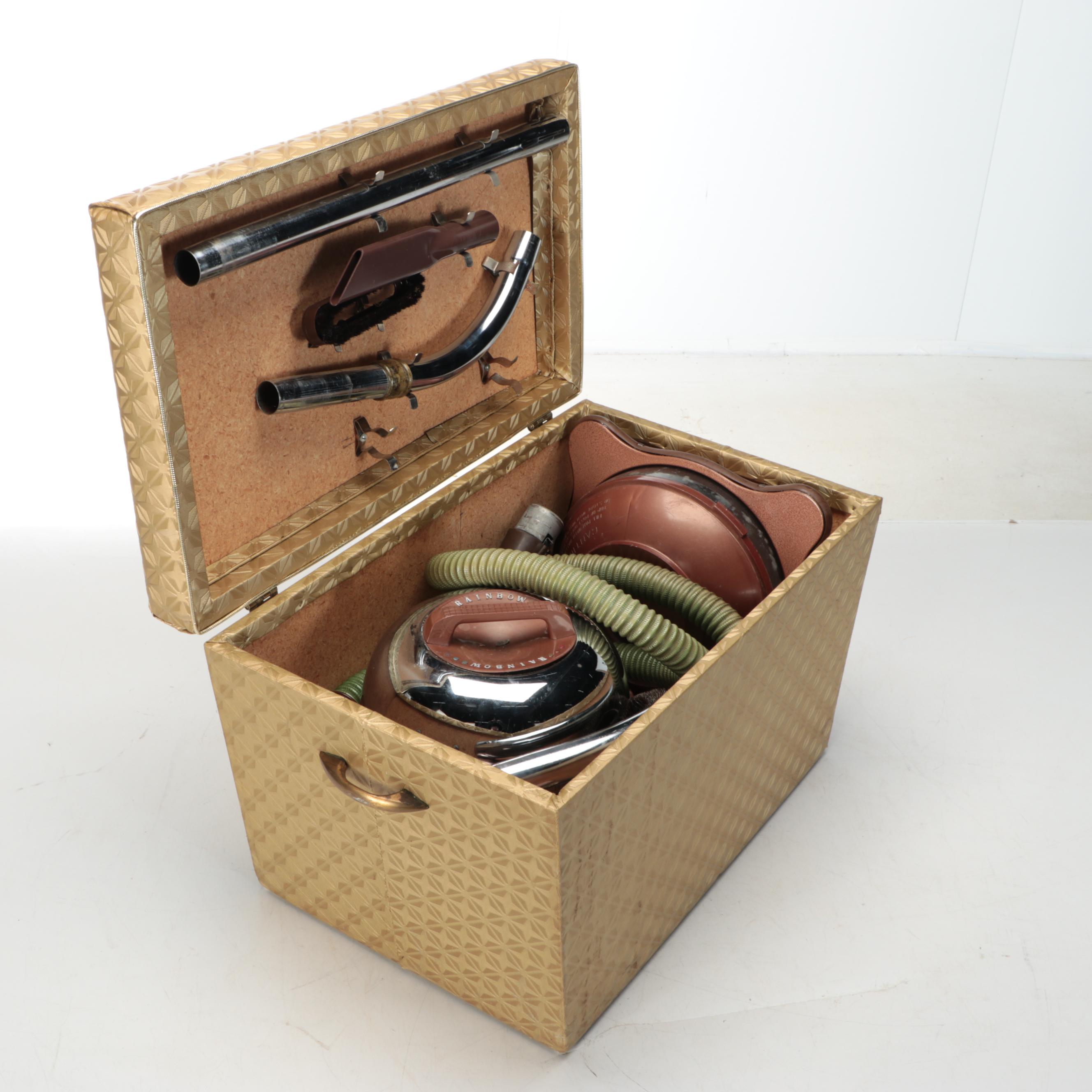 Rexair Rainbow Vacuum Cleaner with Storage Trunk, Vintage