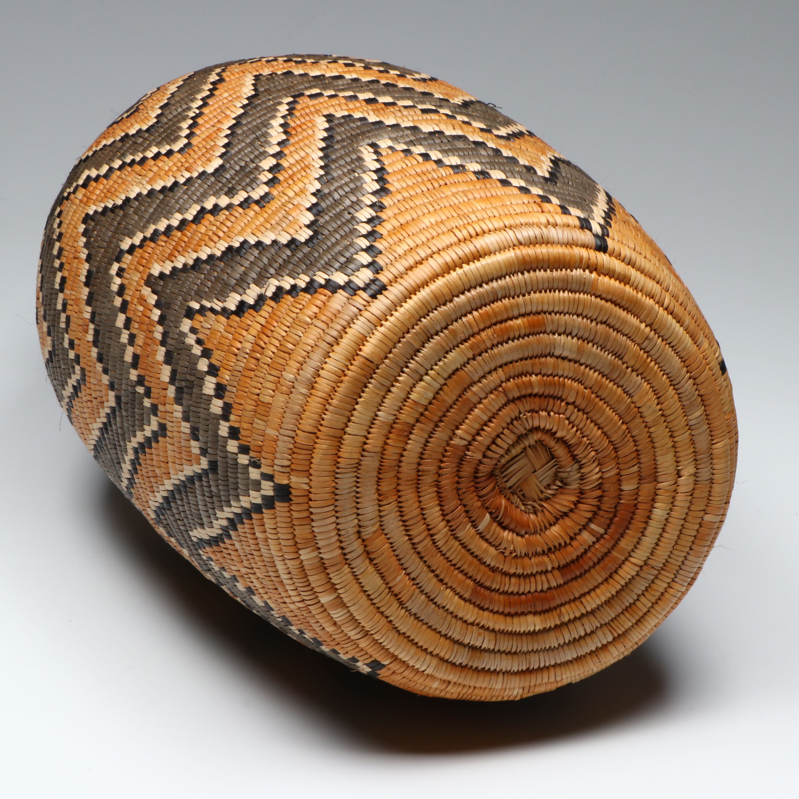 South African Zulu Peoples Handwoven Ilala Palm Beer Basket