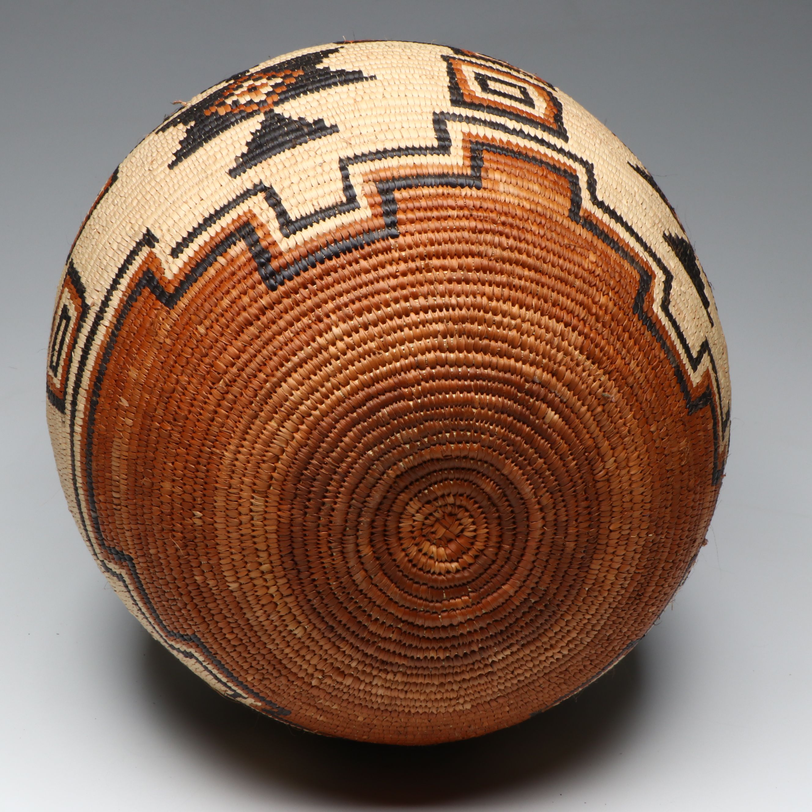 Zandile Mehunu South African Zulu Peoples Geometric Ilala Palm Basket