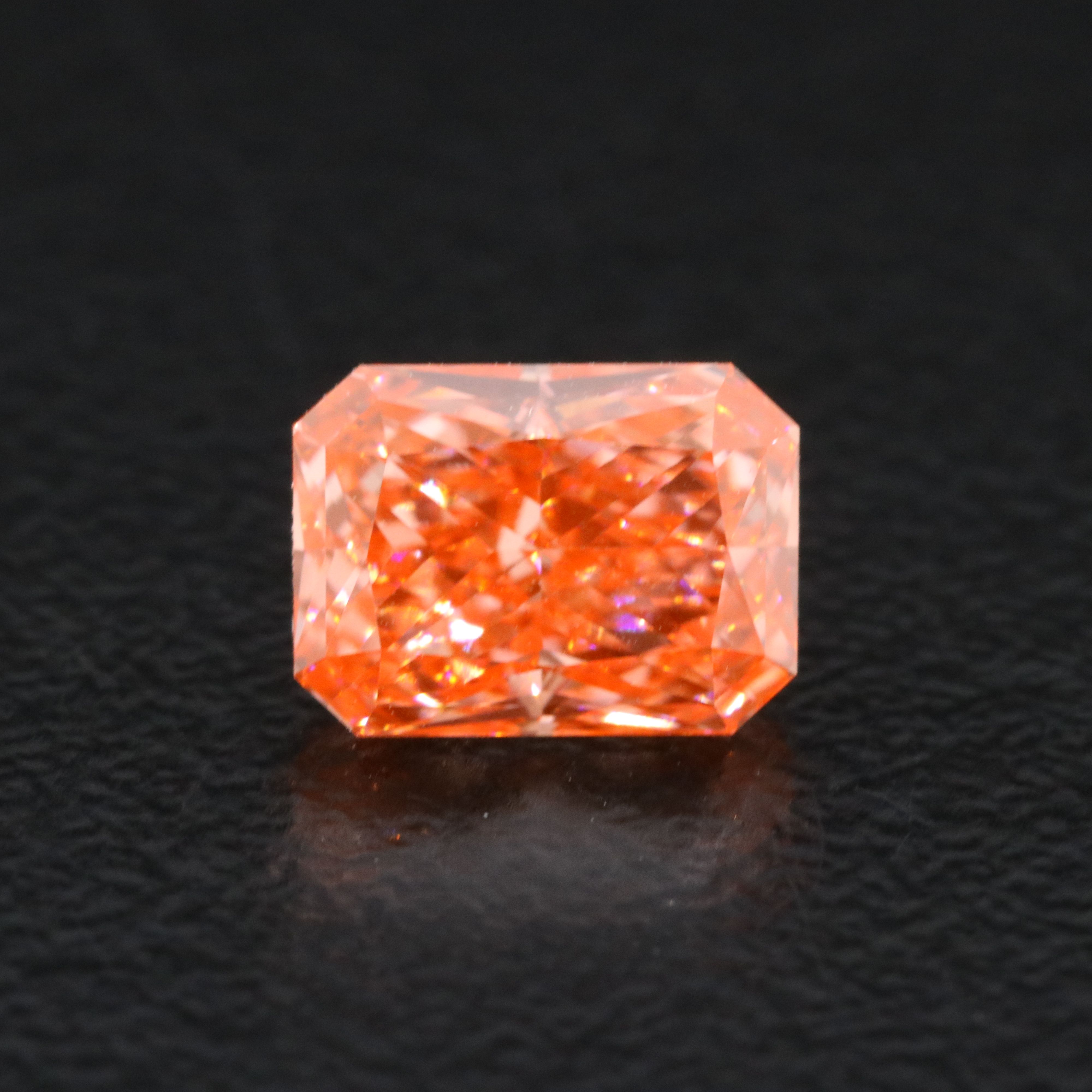 Loose 1.10 CT Lab Grown Fancy Pink Diamond with IGI Report