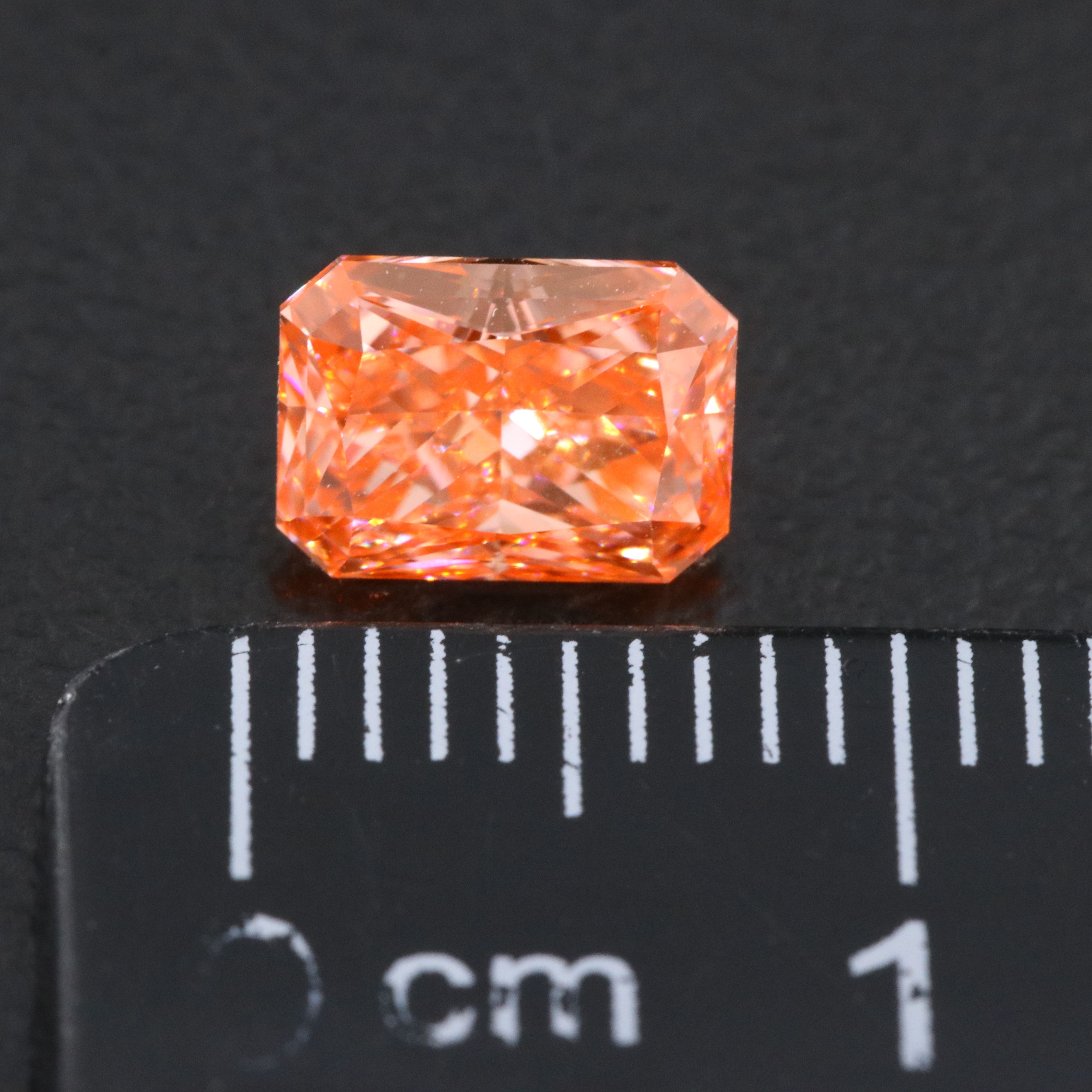 Loose 1.10 CT Lab Grown Fancy Pink Diamond with IGI Report