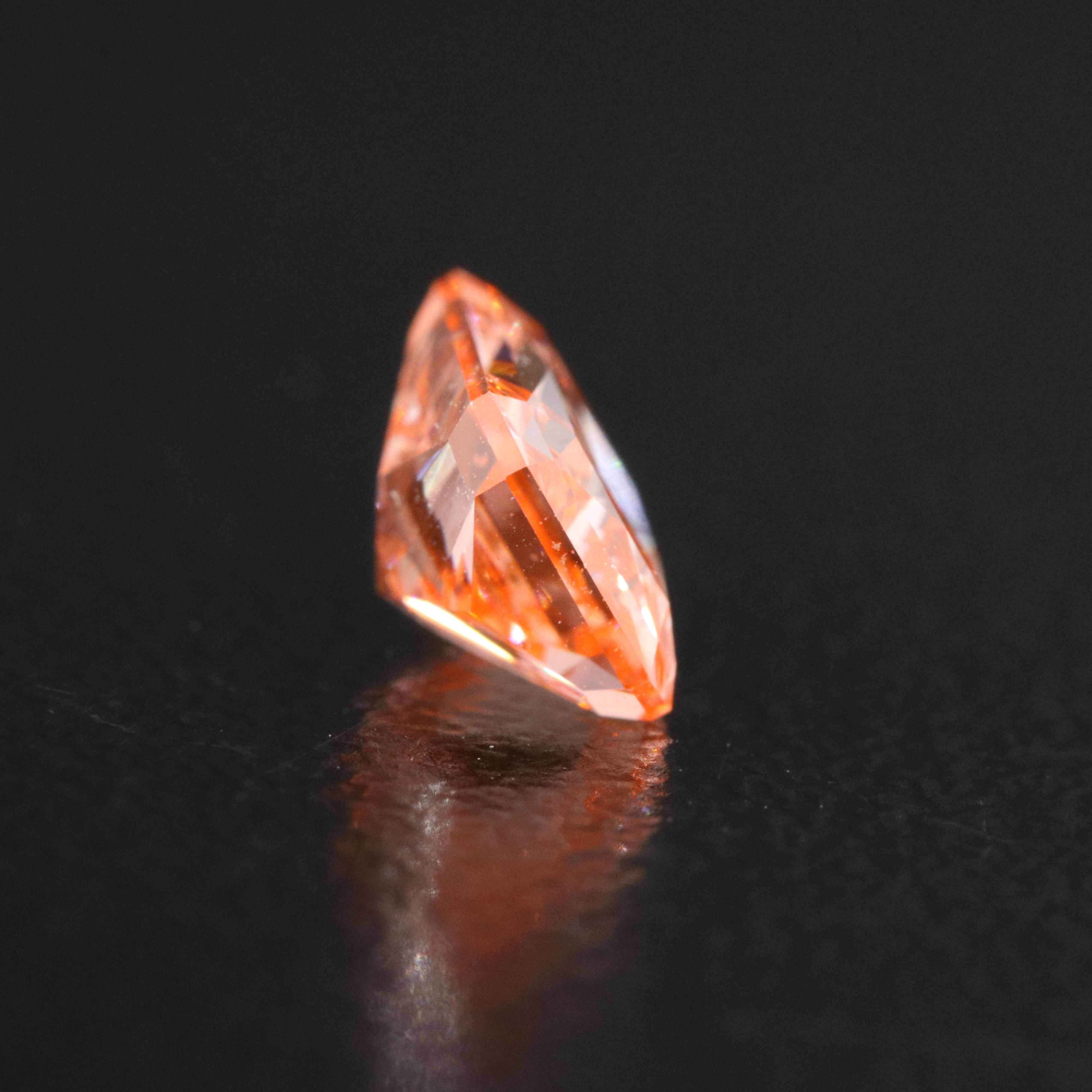 Loose 1.10 CT Lab Grown Fancy Pink Diamond with IGI Report