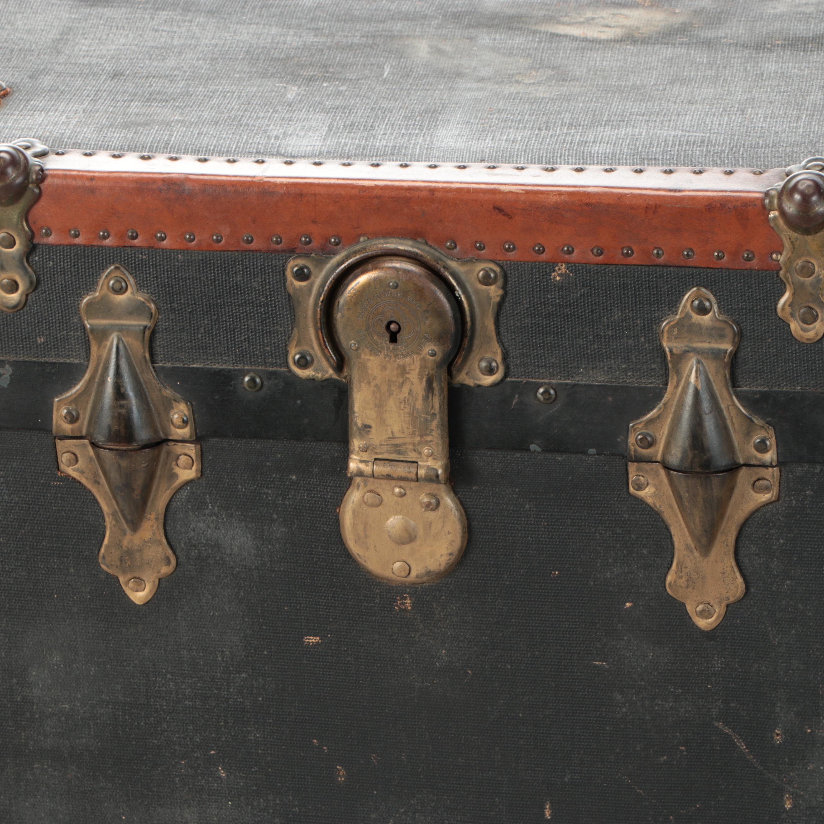 Yale & Towne Mfg. Co. Antique Steamer Trunk
