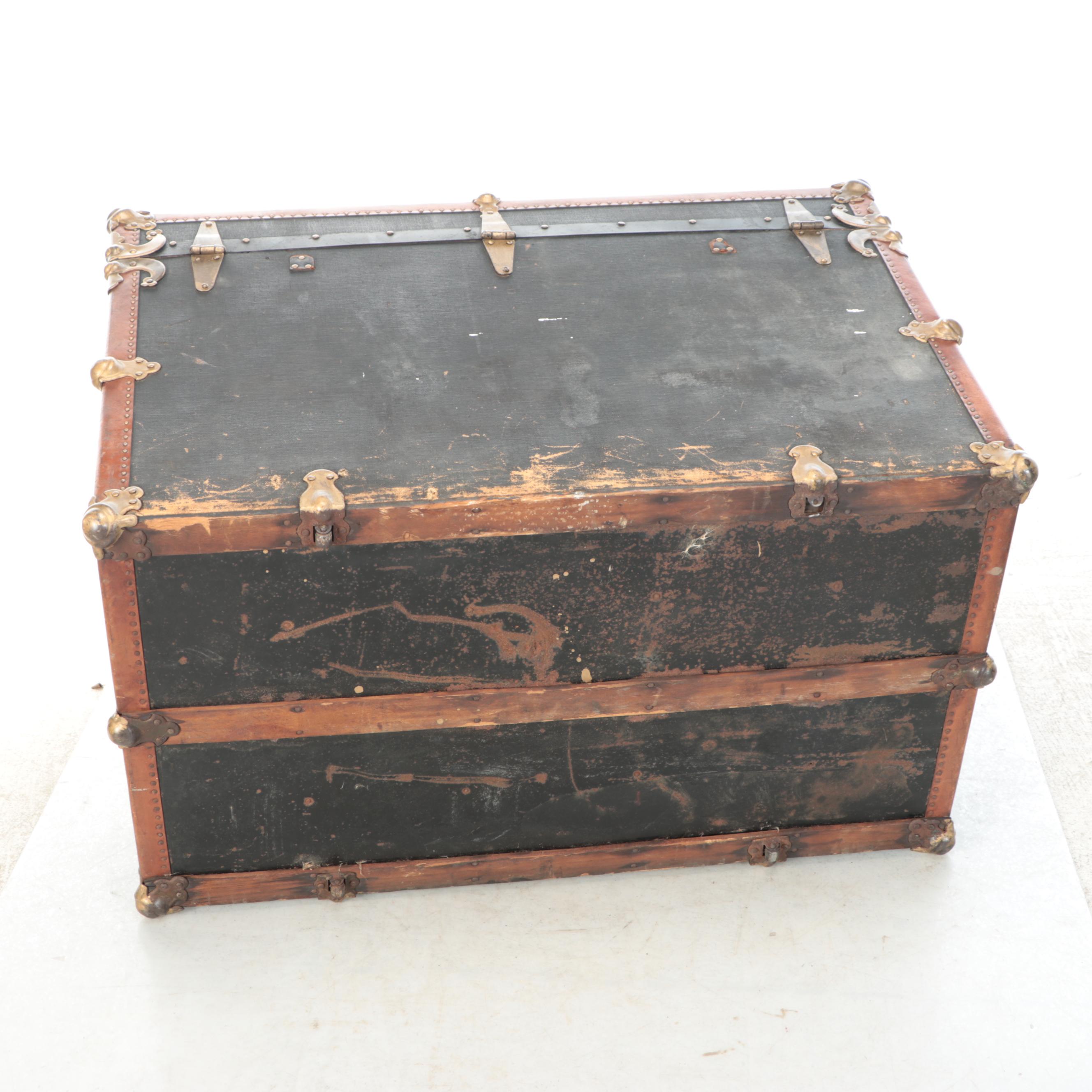 Yale & Towne Mfg. Co. Antique Steamer Trunk