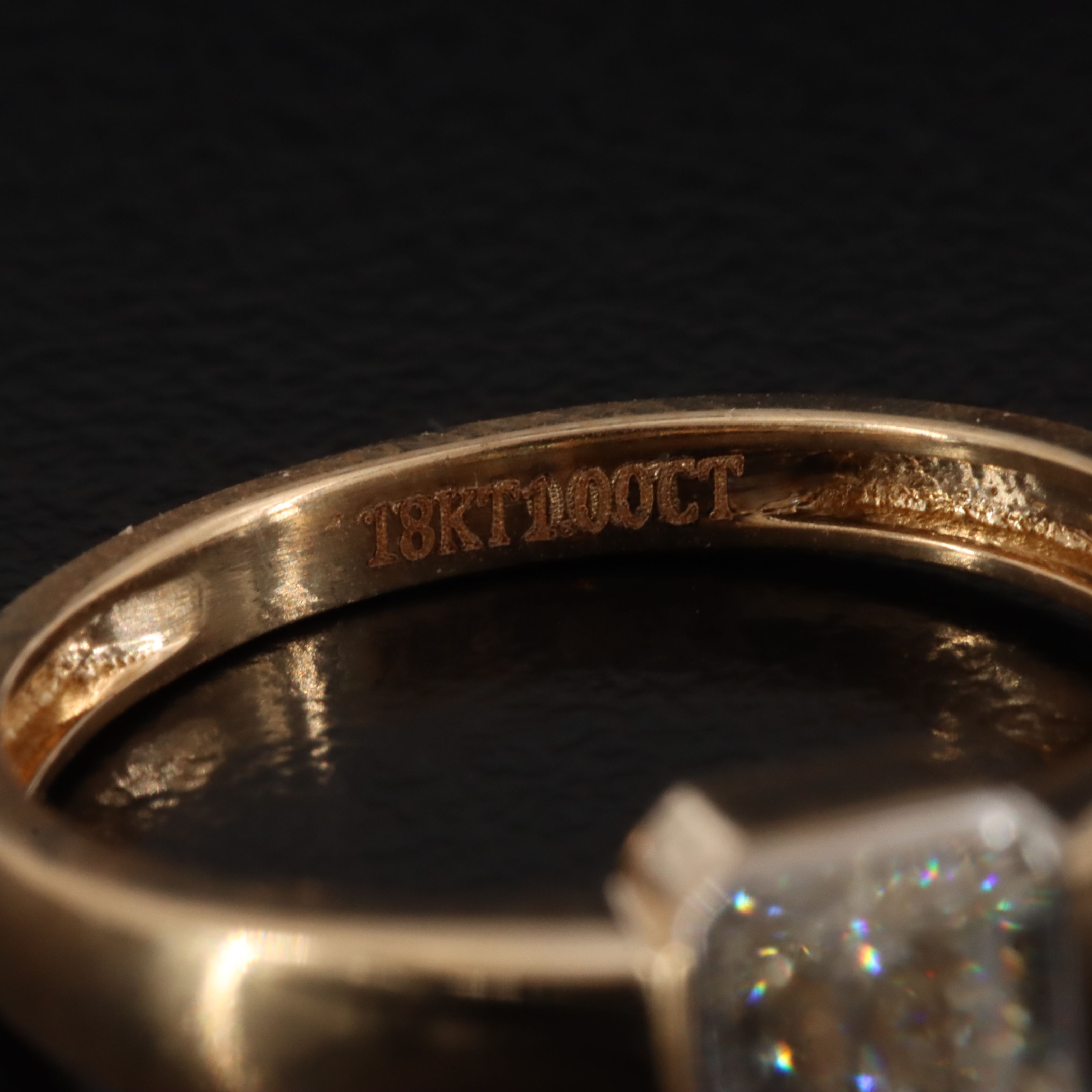 18K 1.00 CT Internally Flawless Diamond Solitaire Ring with GIA Report