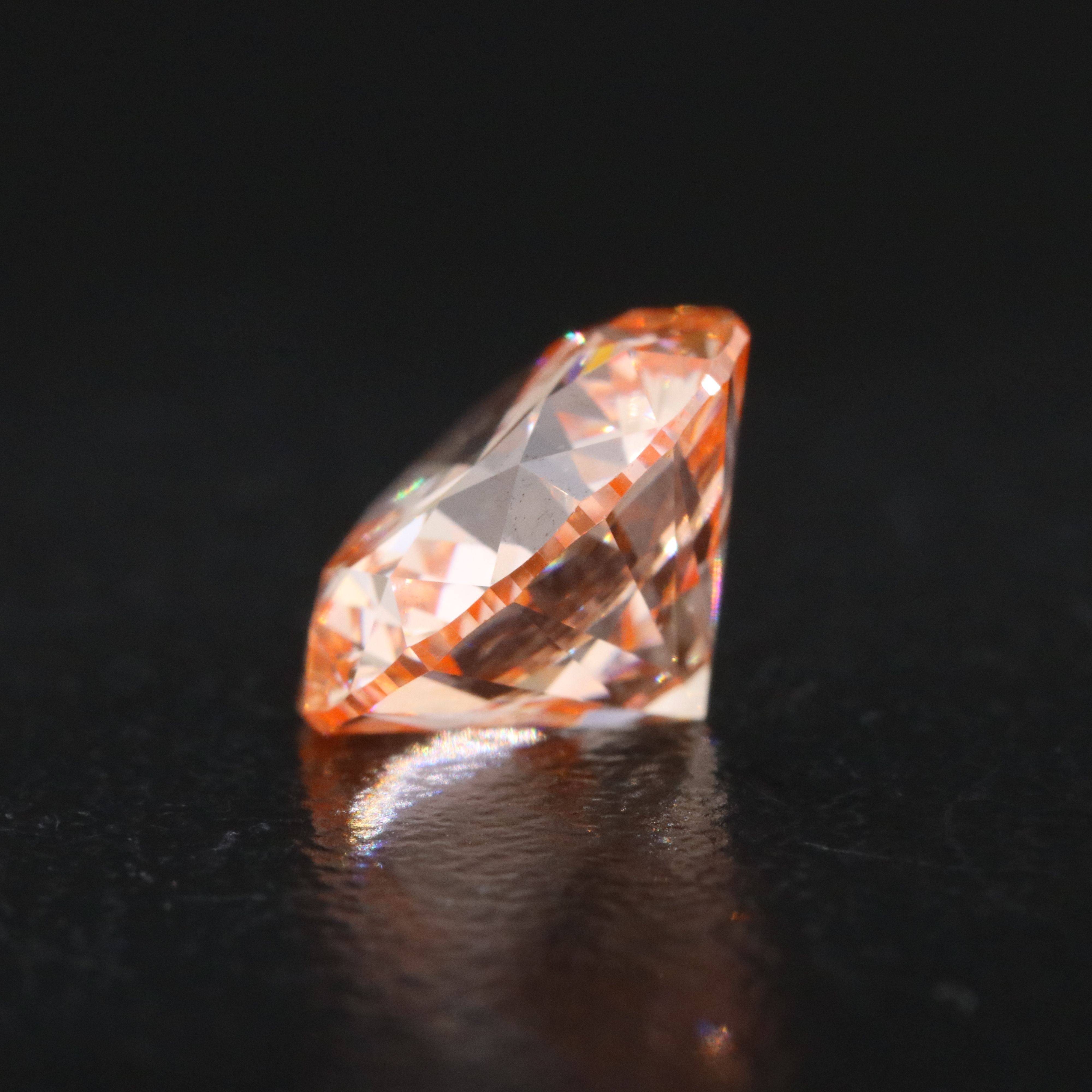 Loose 3.09 CT Lab Grown Fancy Pink Diamond with IGI Report