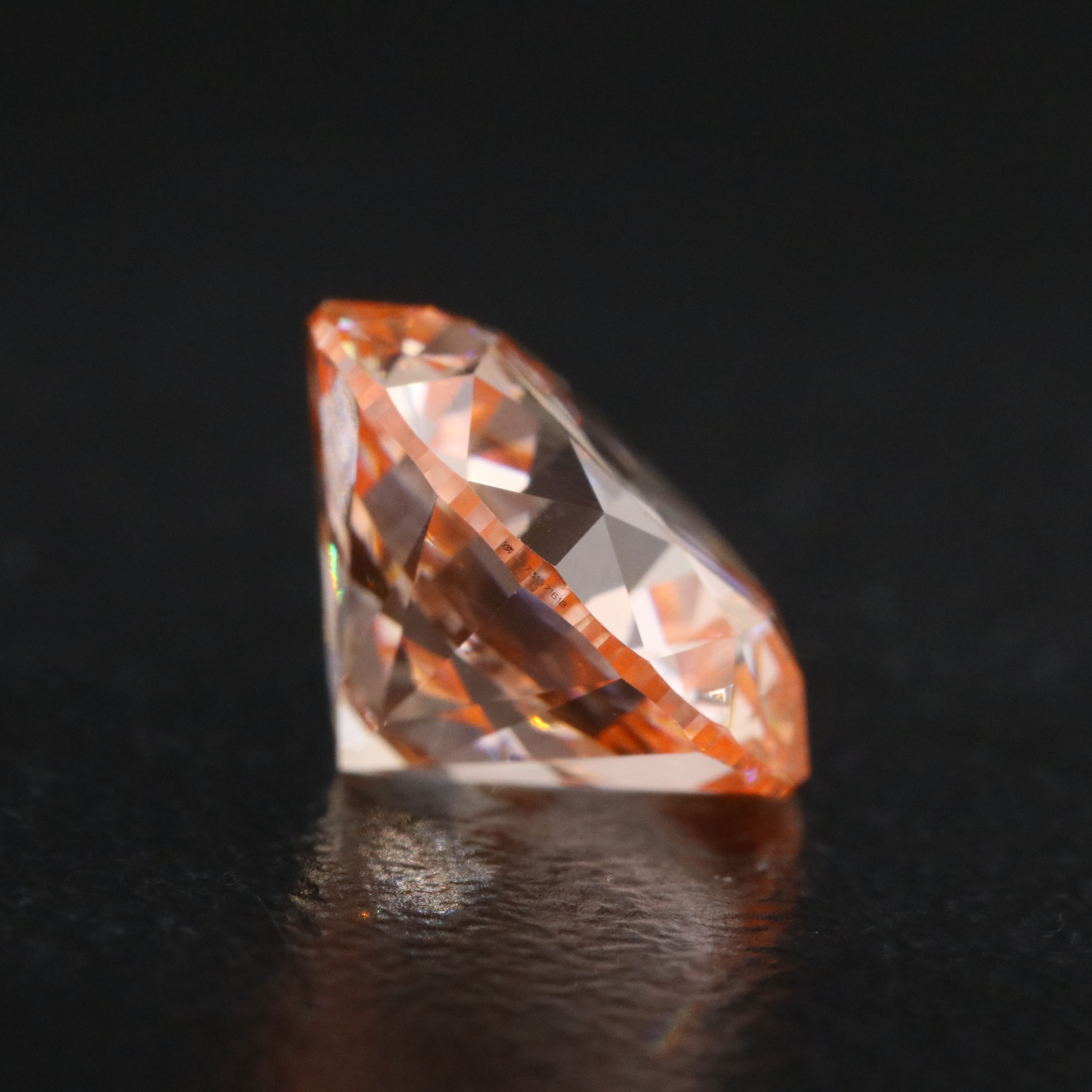 Loose 3.09 CT Lab Grown Fancy Pink Diamond with IGI Report