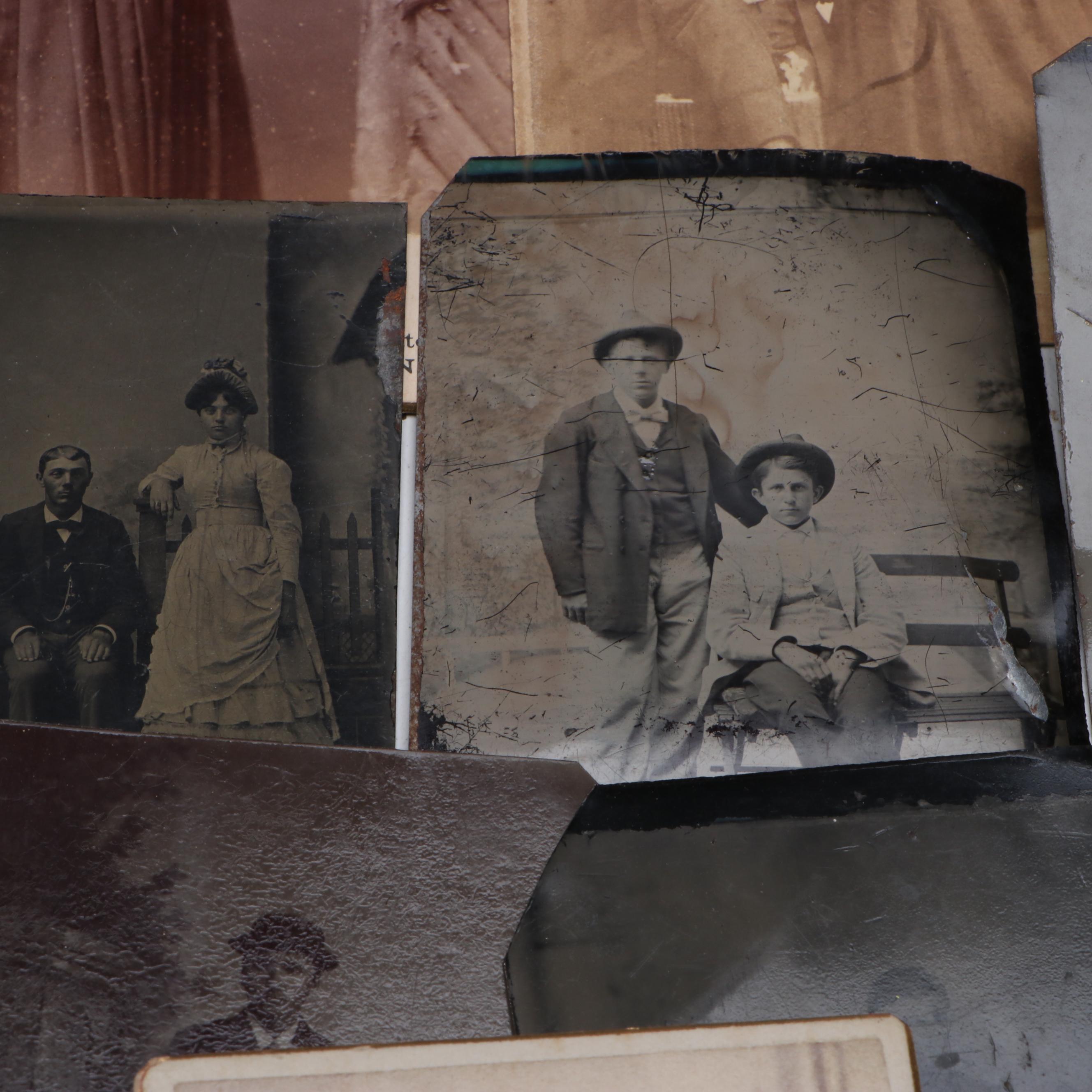 Tintypes, Carte de visite and More Photographs of Men, Women and Children
