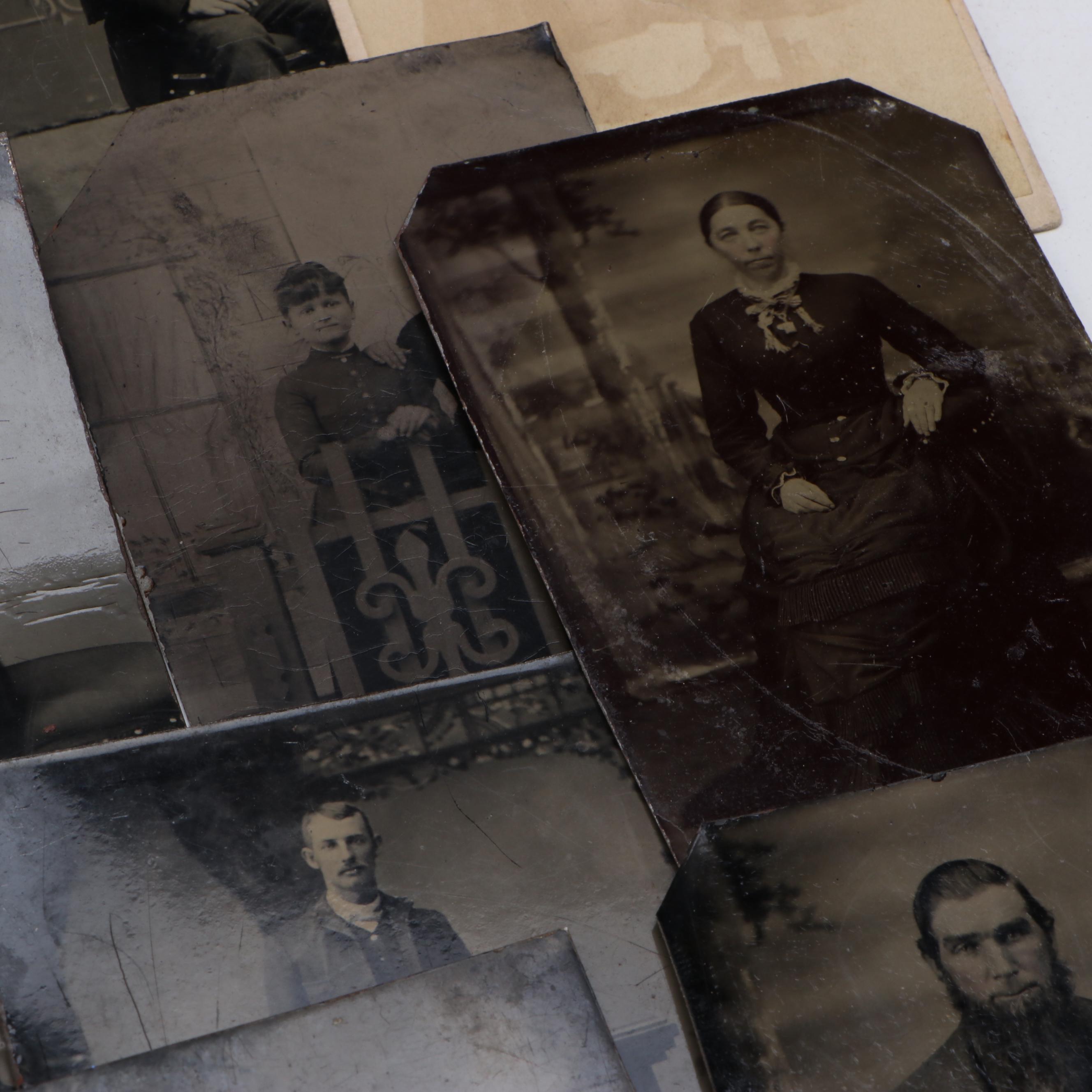 Tintypes, Carte de visite and More Photographs of Men, Women and Children