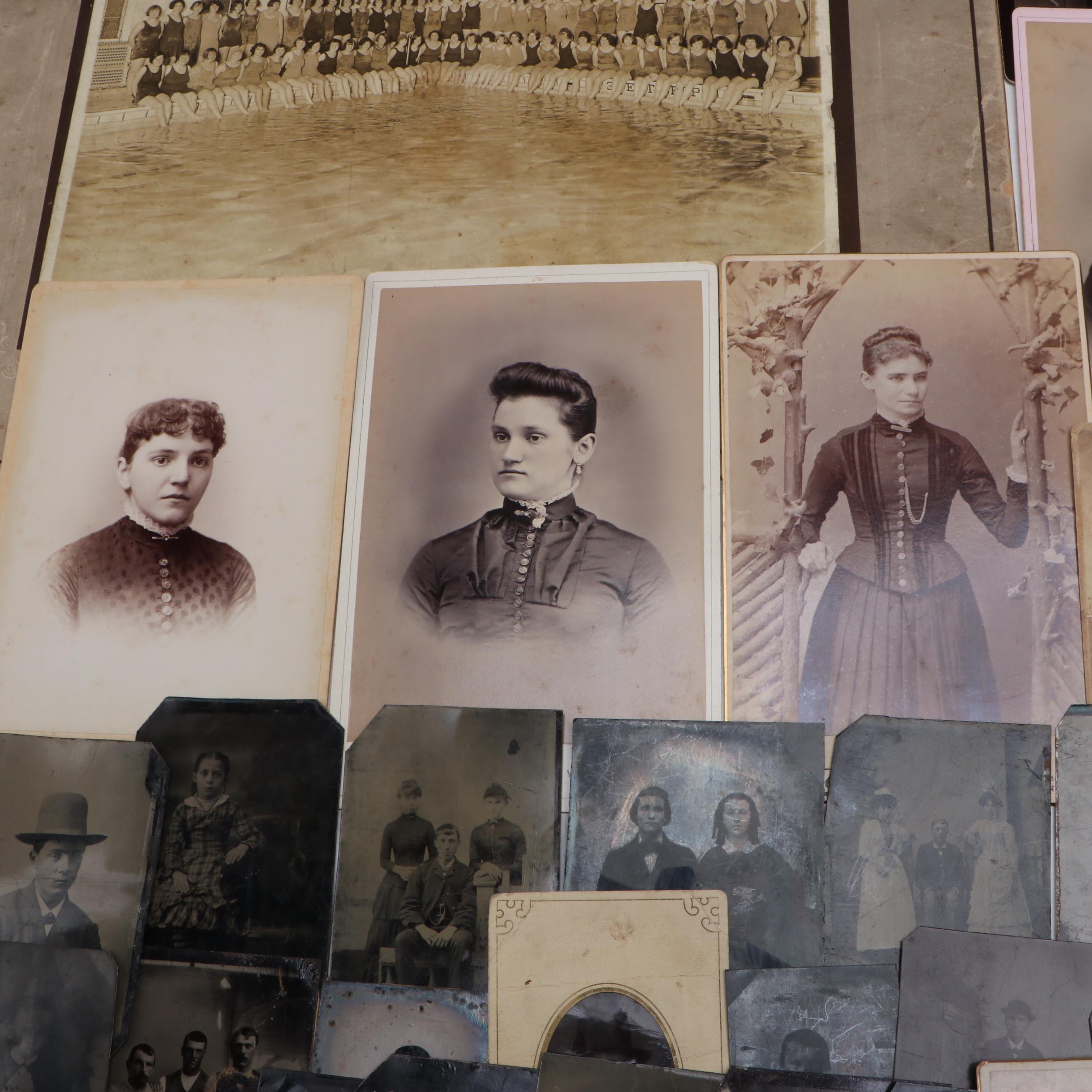 Tintypes, Carte de visite and More Photographs of Men, Women and Children