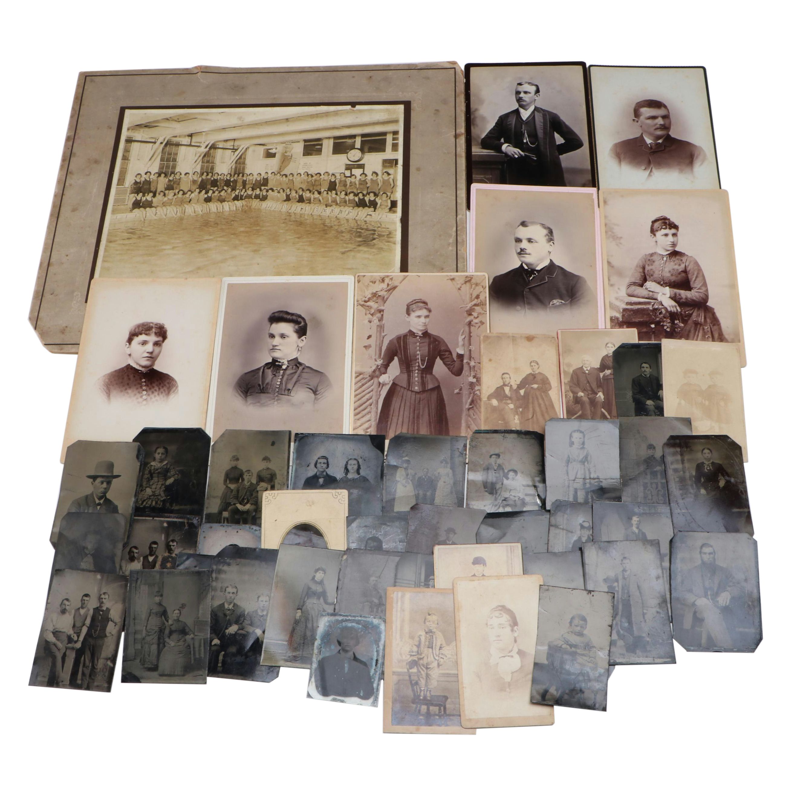 Tintypes, Carte de visite and More Photographs of Men, Women and Children