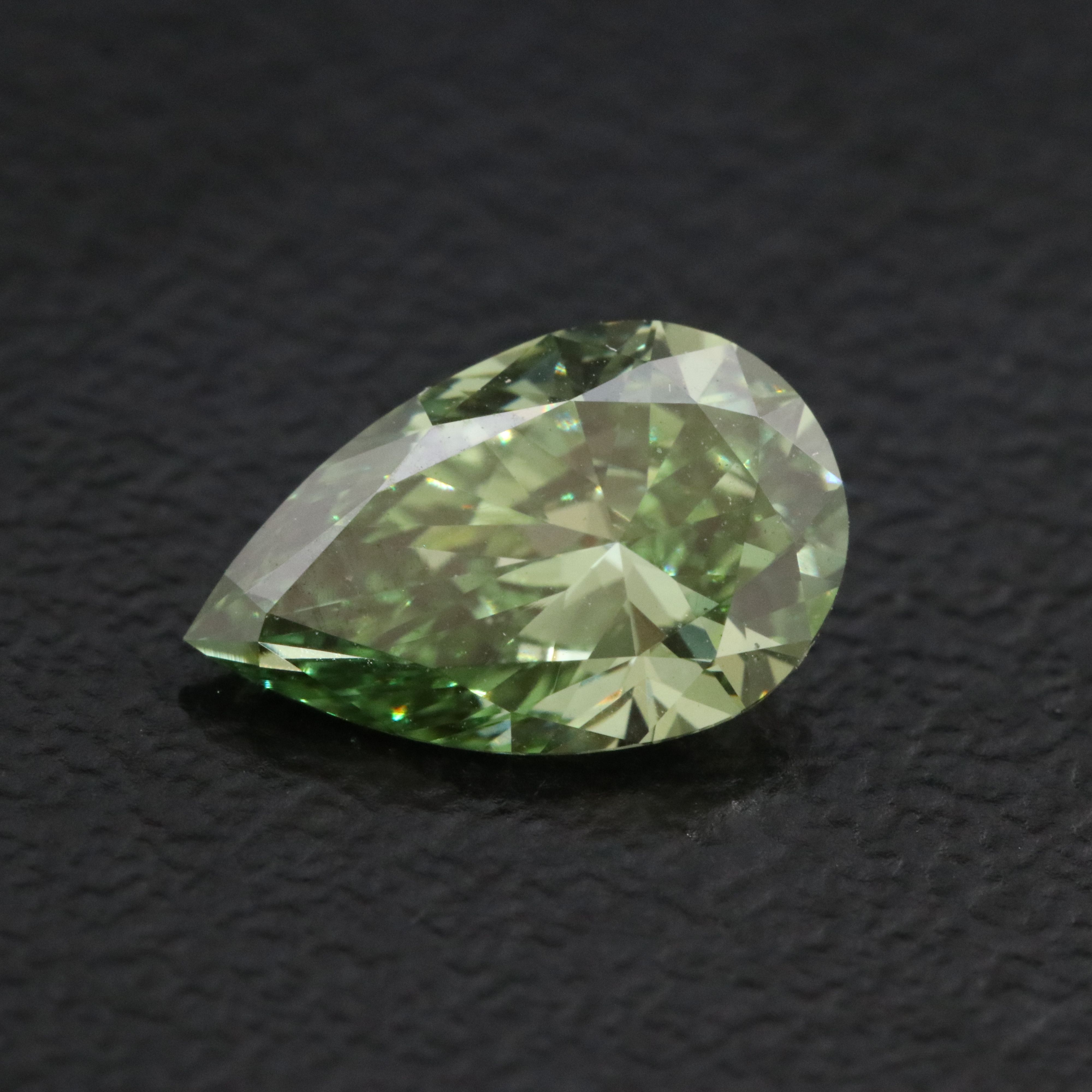Loose 1.12 CT Lab Grown Fancy Green Diamond with IGI Report