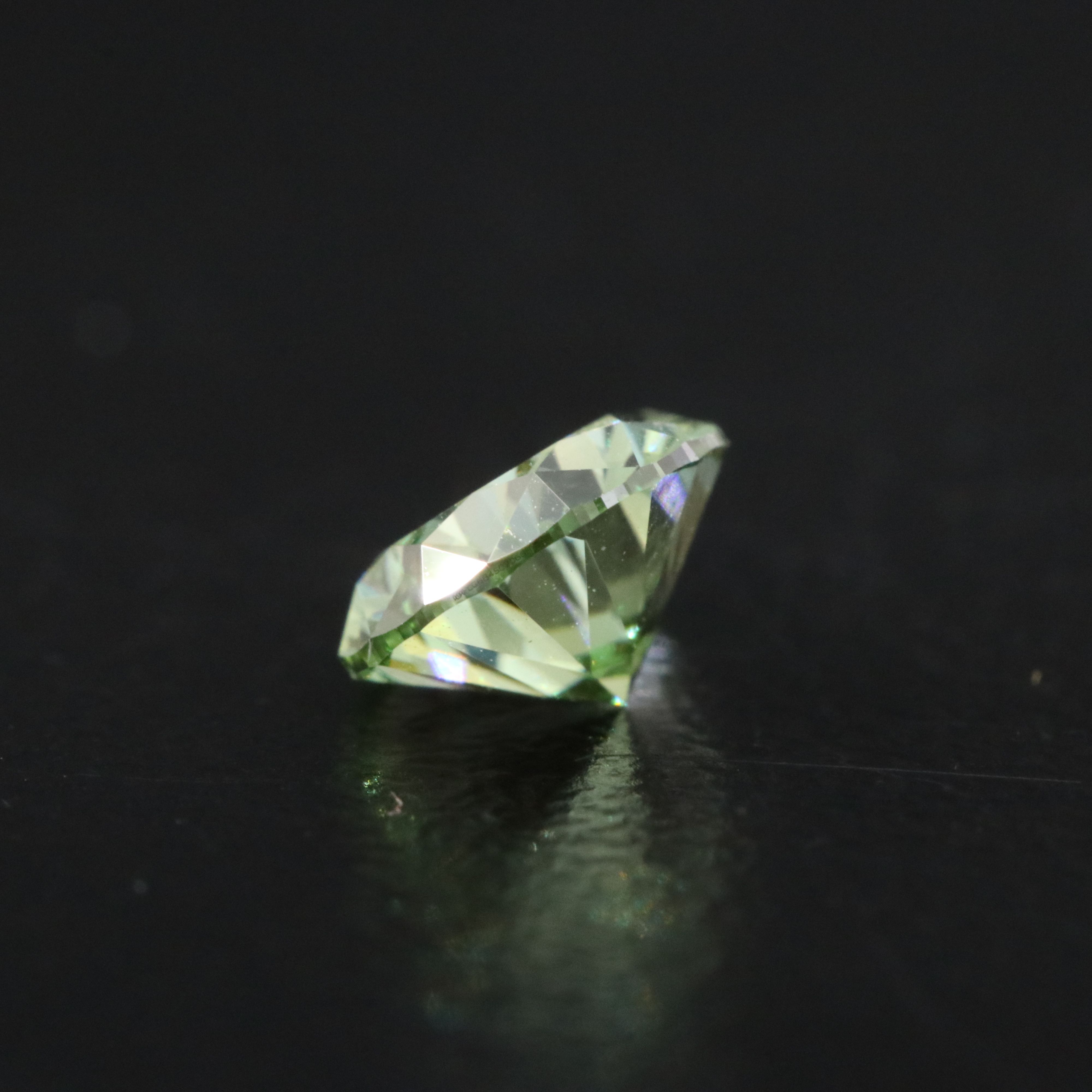 Loose 1.12 CT Lab Grown Fancy Green Diamond with IGI Report