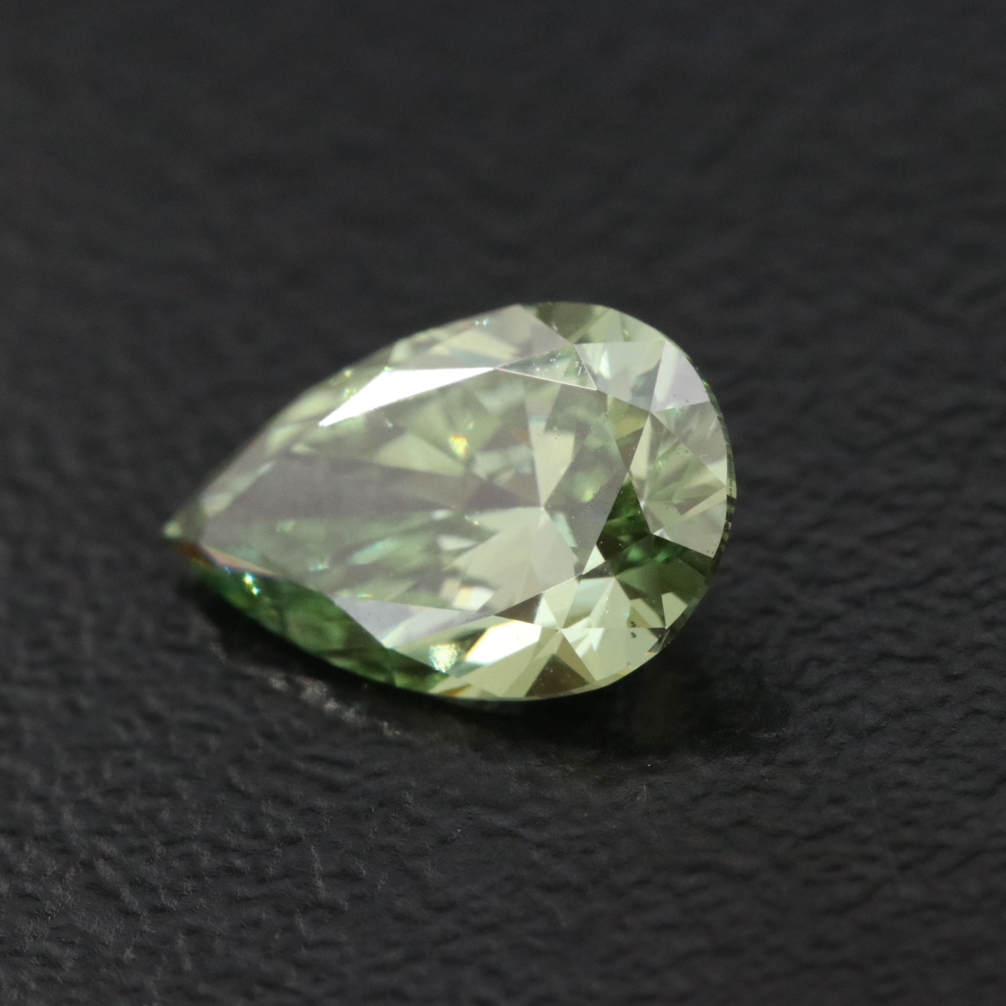 Loose 1.12 CT Lab Grown Fancy Green Diamond with IGI Report