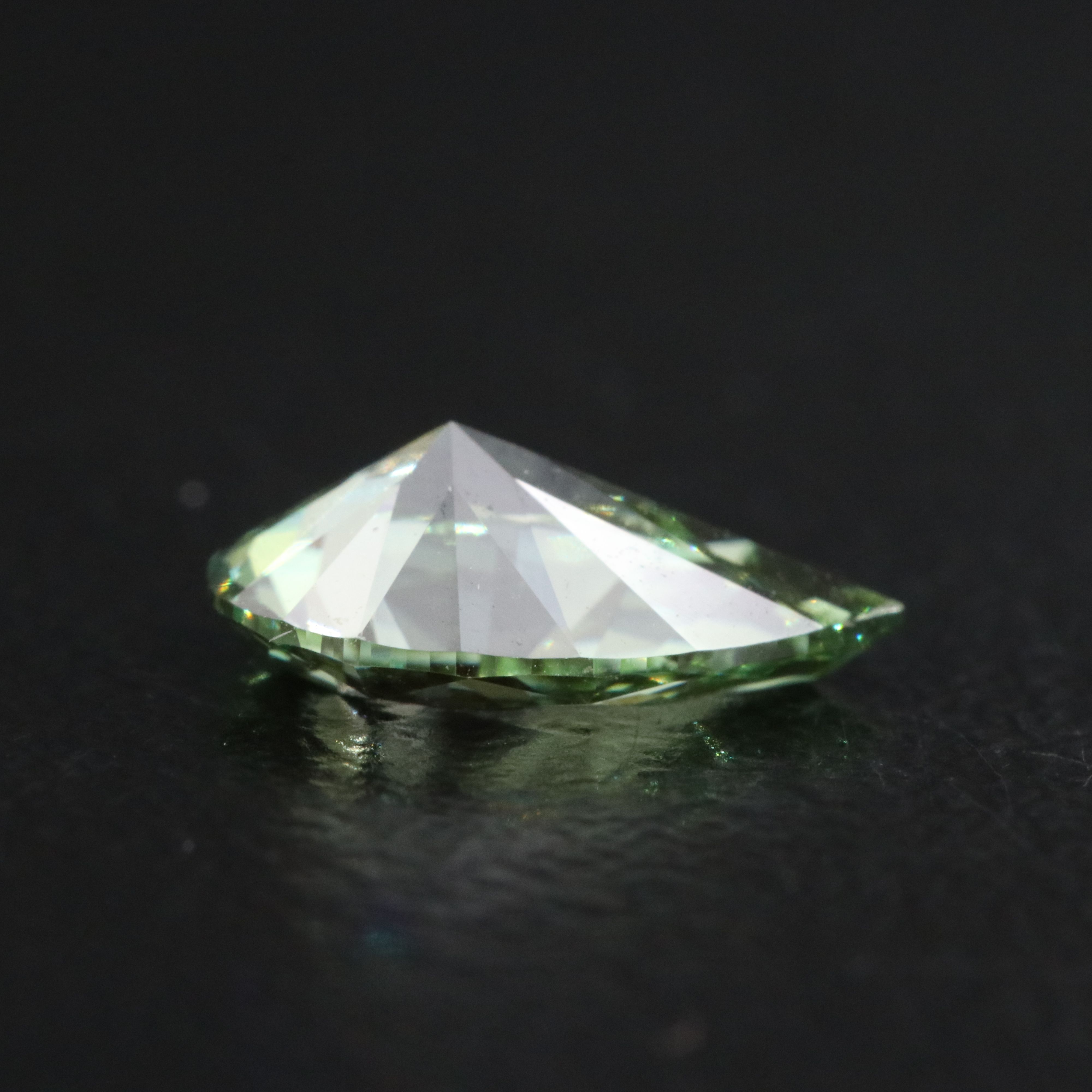 Loose 1.12 CT Lab Grown Fancy Green Diamond with IGI Report