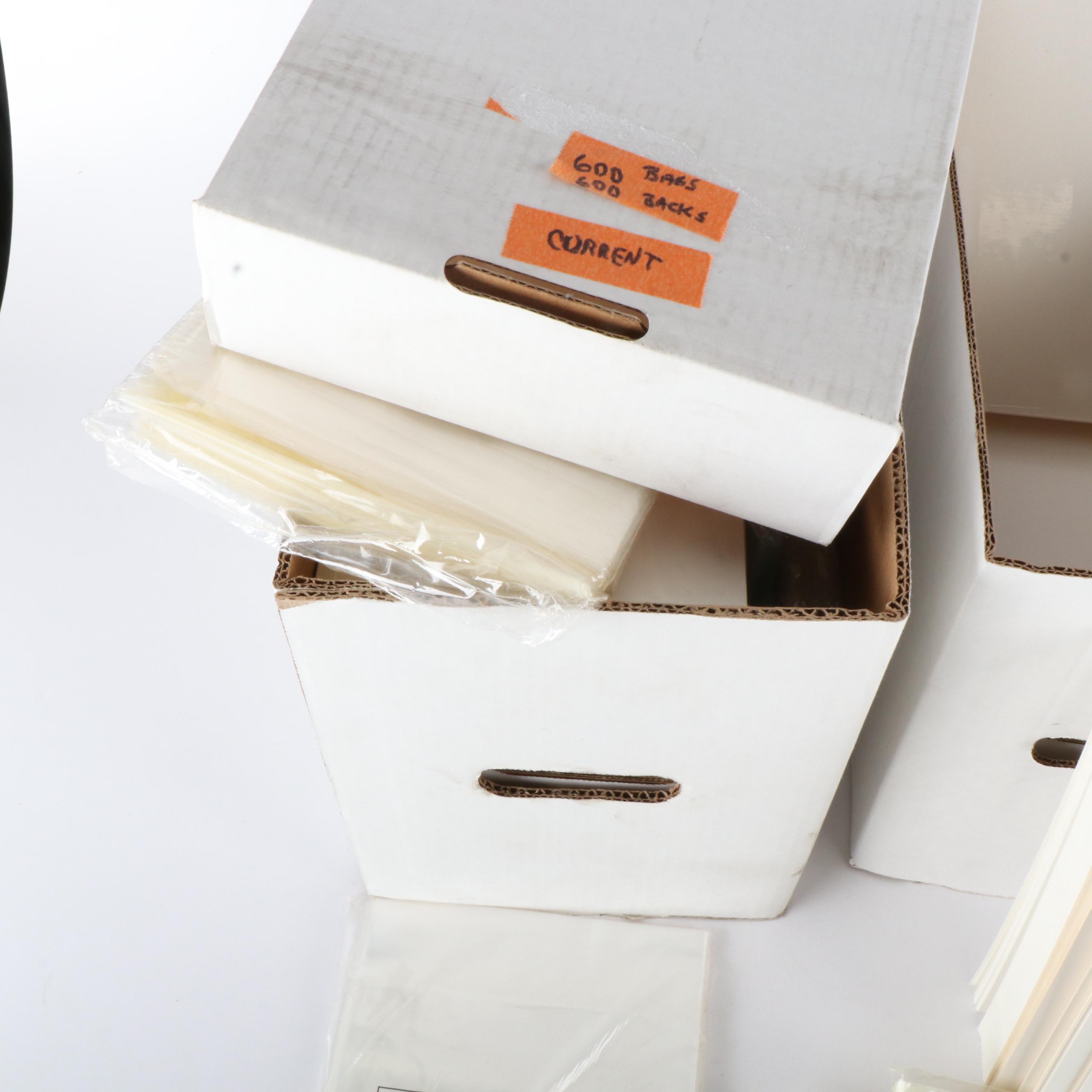 600 Current Size and 300 Silver Age Bags and Backs for Archiving Comics