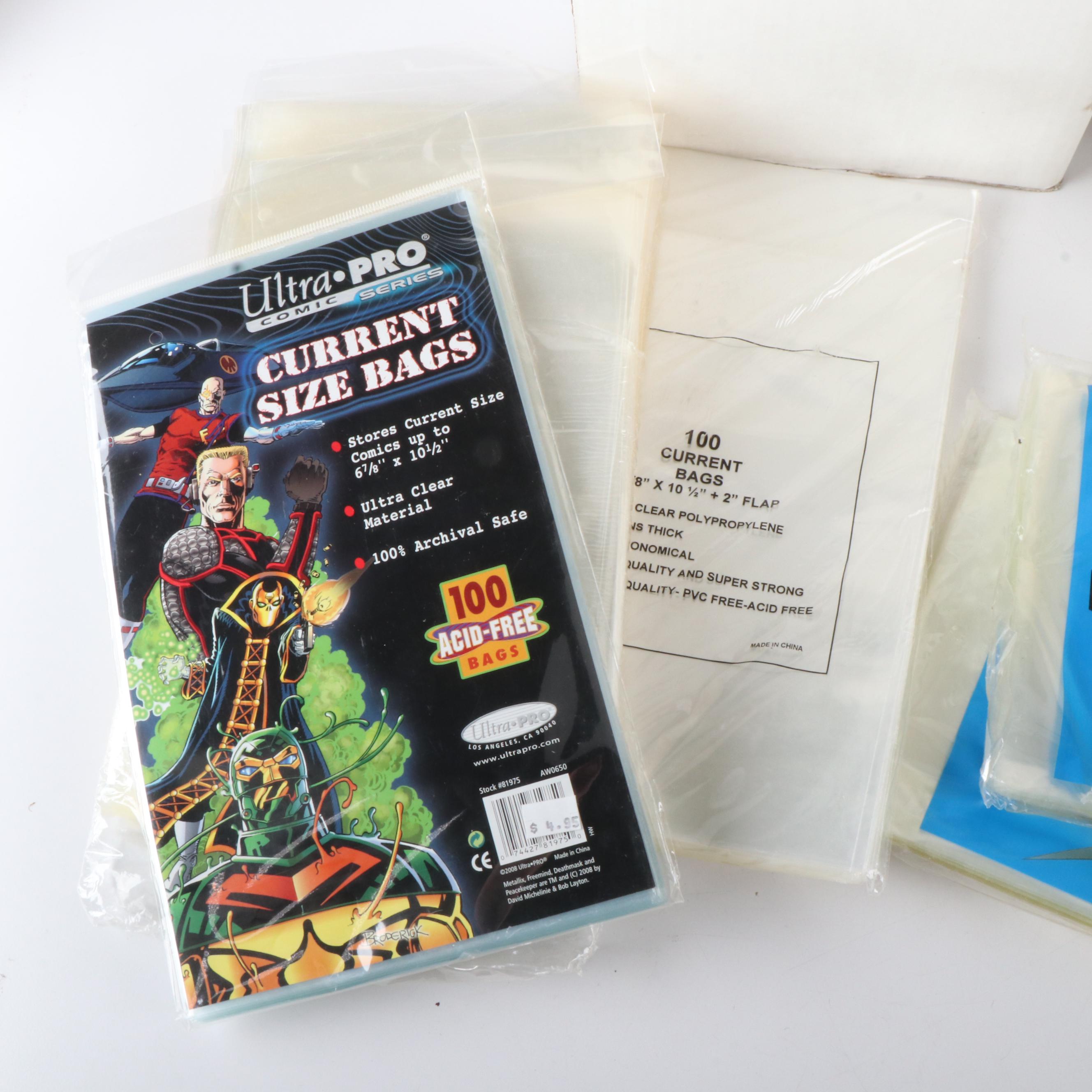 600 Current Size and 300 Silver Age Bags and Backs for Archiving Comics