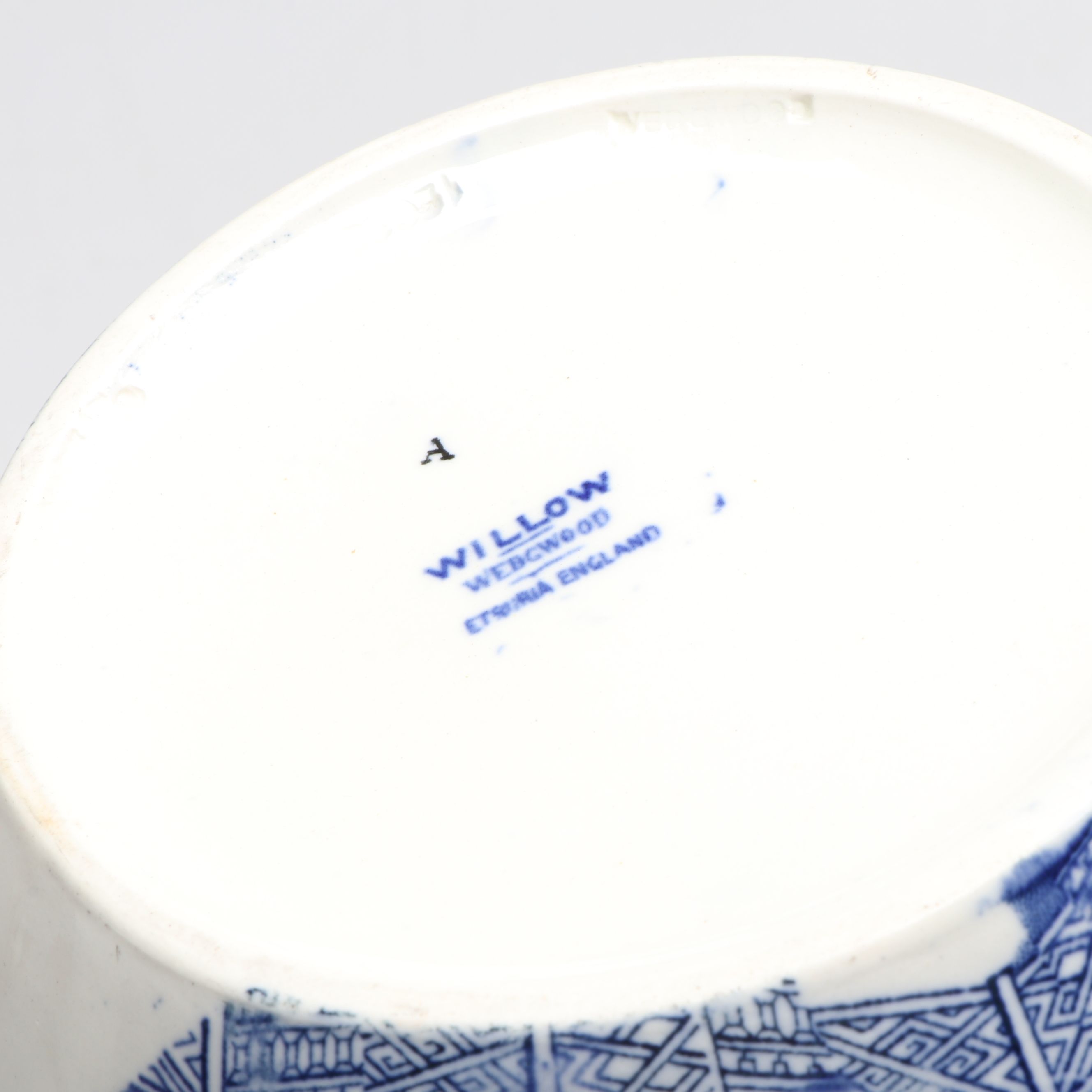 Wedgwood "Willow" Pitcher with George Jones & Sons "Abbey 1790" Basin