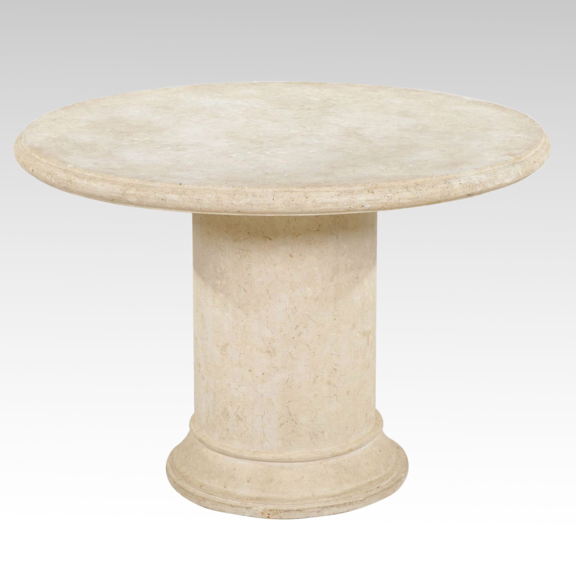 Pedestal Bistro Table with Stone Tile Veneer