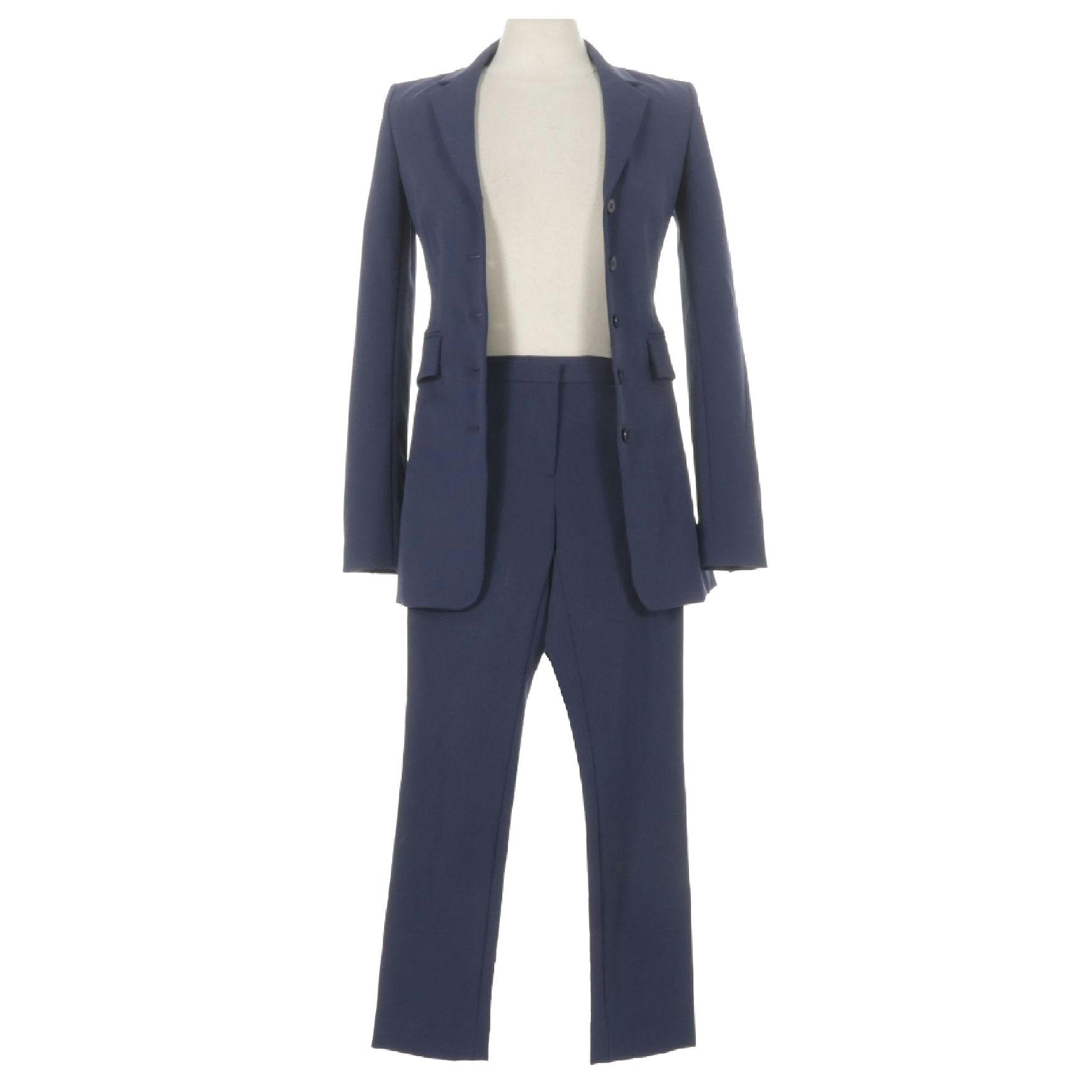 Women's Theory Navy Blazer and Skinny Pant Suit Set, Size 0