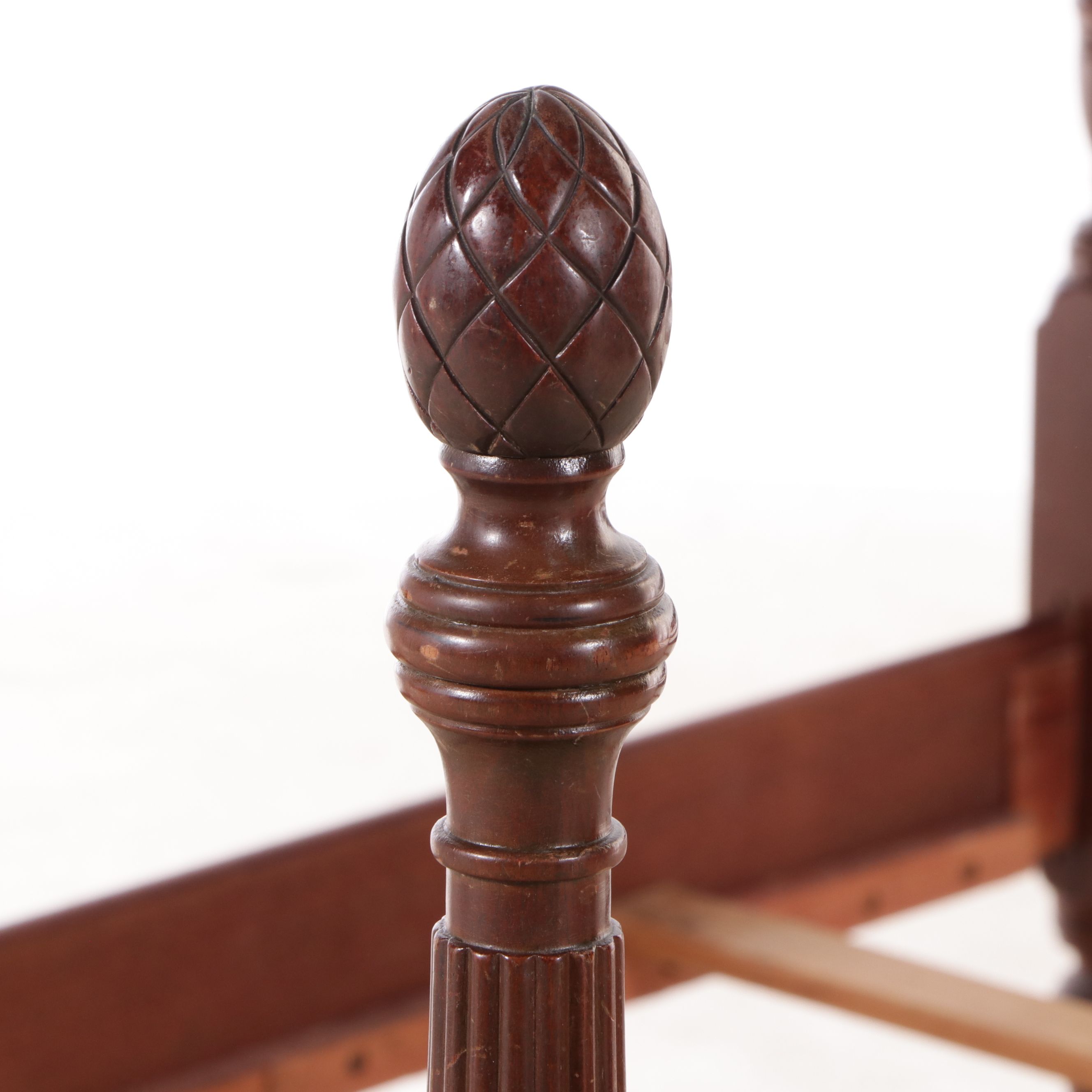 The Kling Factories Federal Style Mahogany Bed Frame, Early to Mid-20th Century