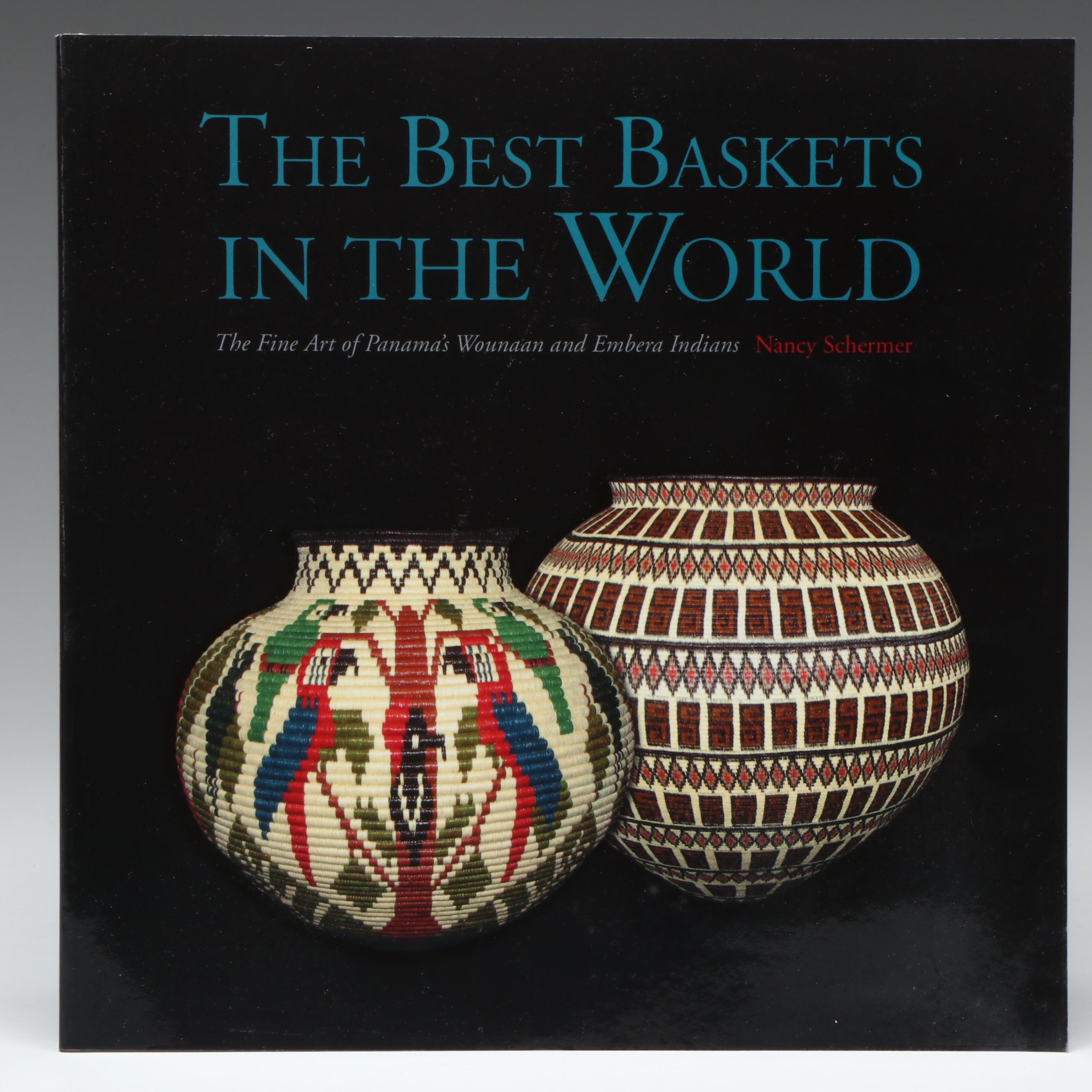 Panamanian Emberá-Wounaan Plant Fiber Basket with Reptiles and Tropical Birds