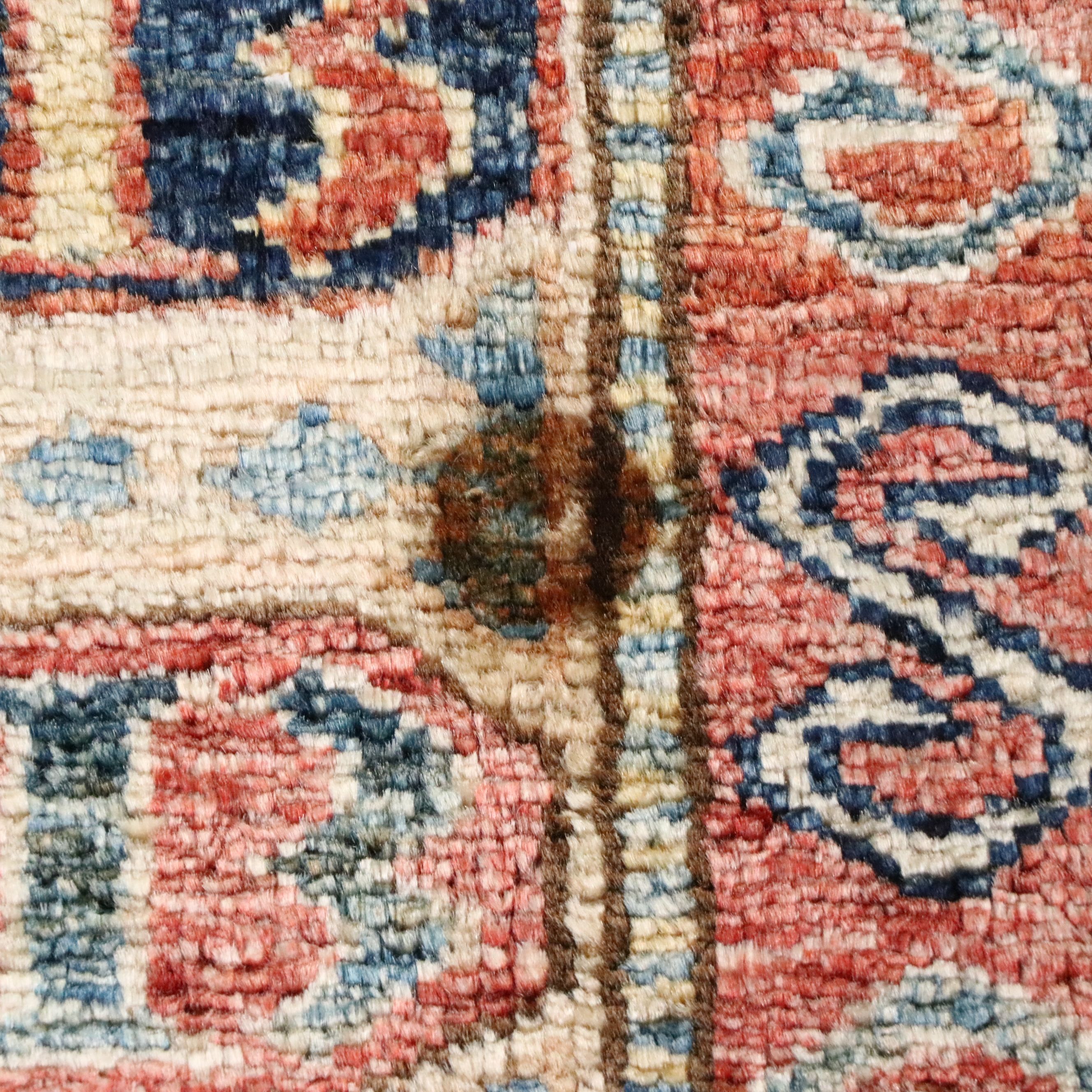 4'9 x 5'9 Hand-Knotted Pakistani Kazak Area Rug