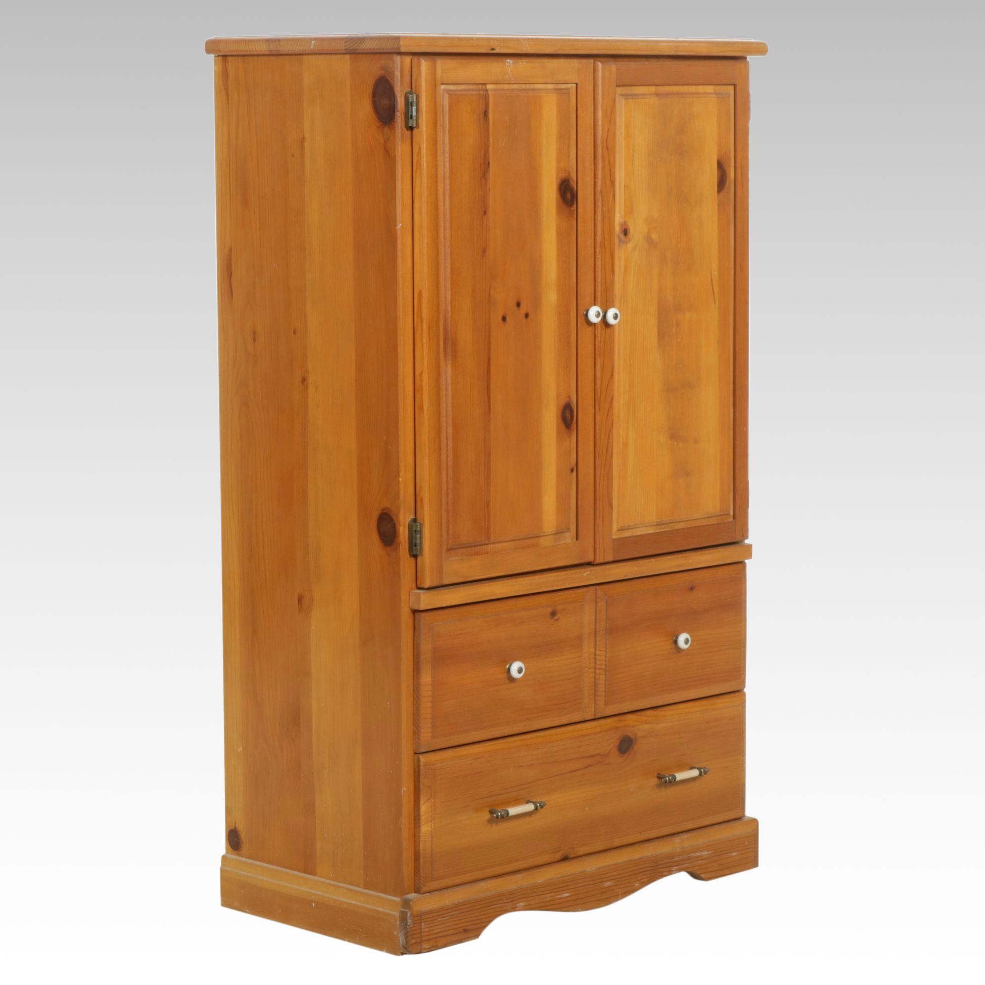 Pine Armoire, Late 20th to 21st Century