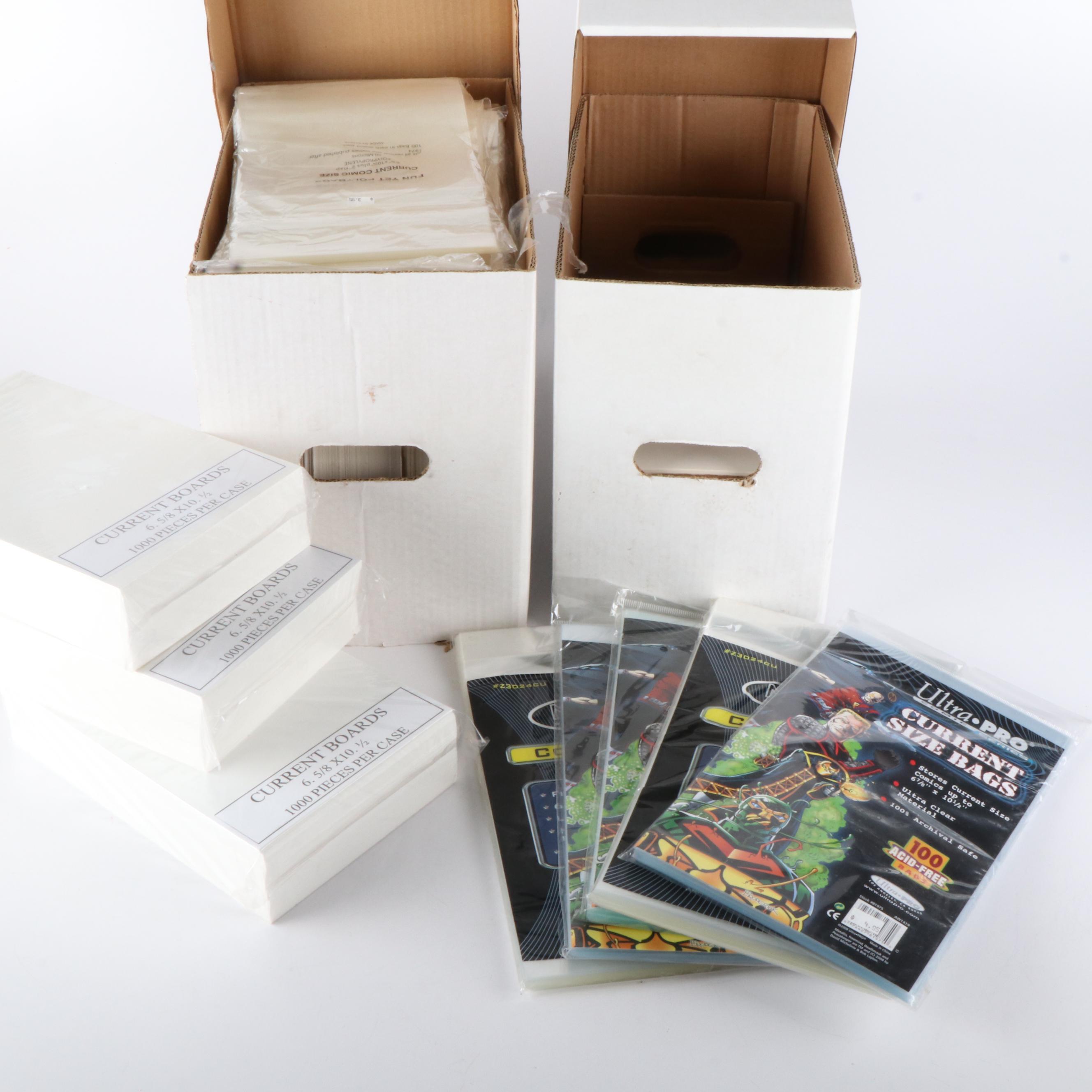 Over 1000 Current Size Boards and Bags for Collecting and Archiving Comics