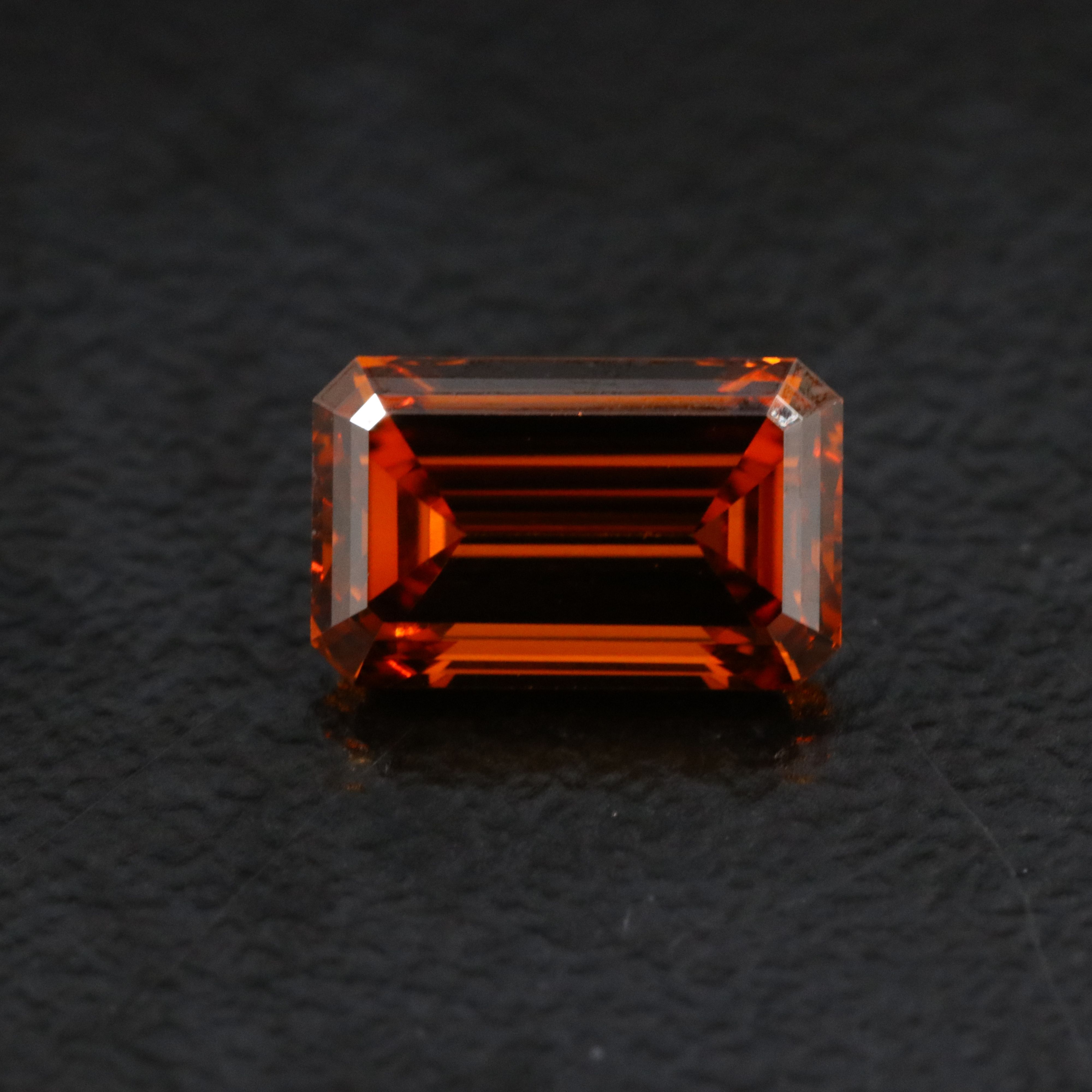 Loose 1.00 CT Lab Grown Fancy Orange Diamond with IGI Report