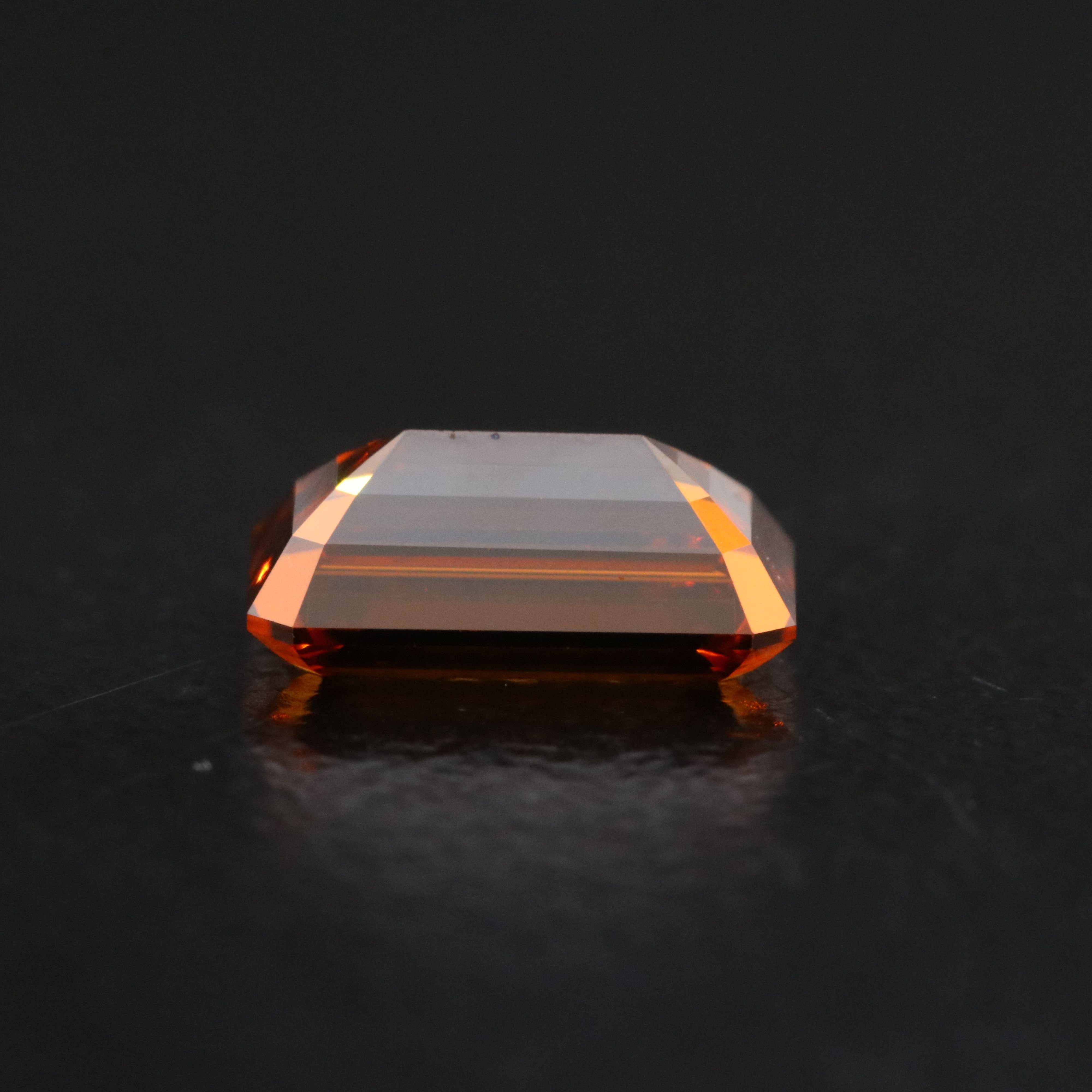 Loose 1.00 CT Lab Grown Fancy Orange Diamond with IGI Report