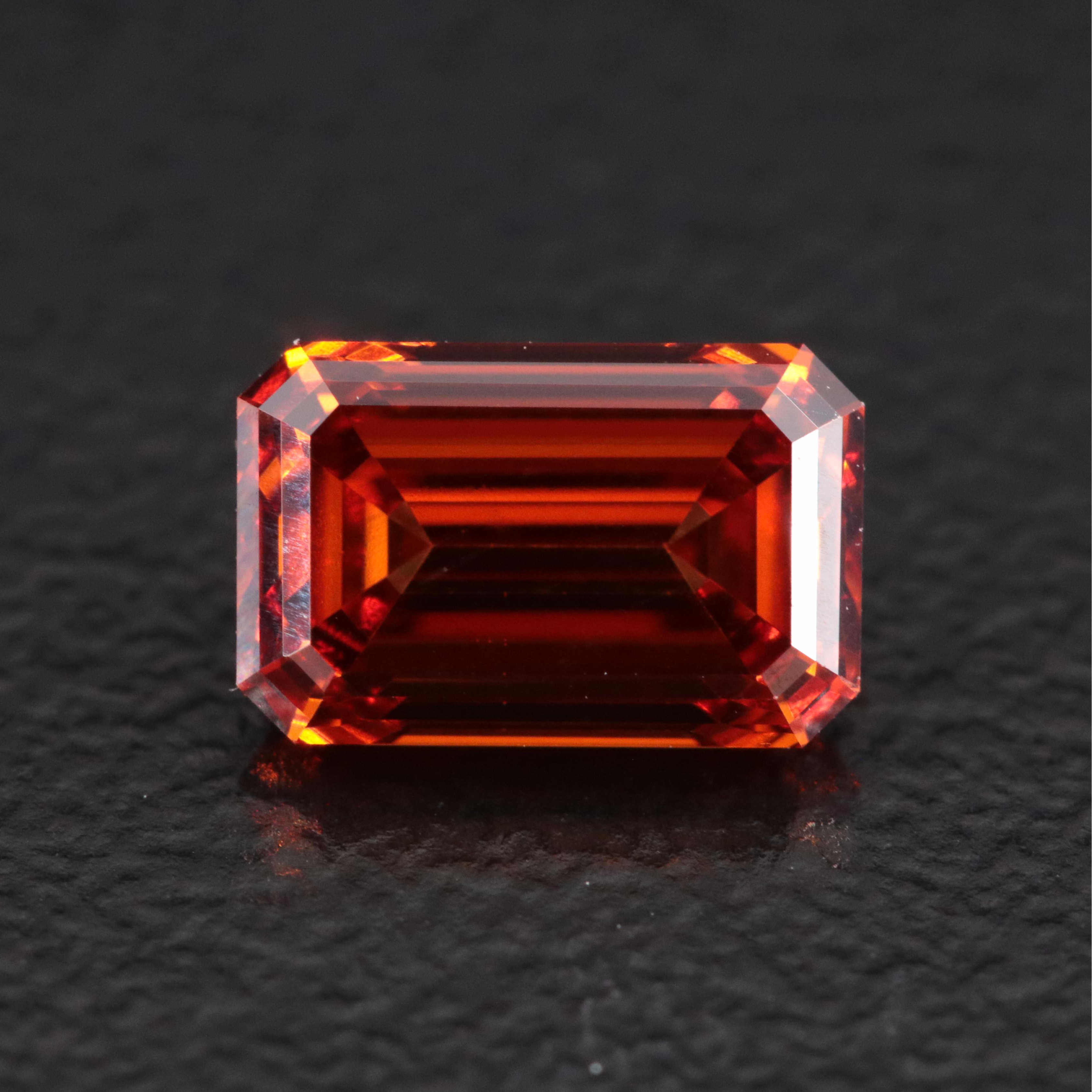 Loose 1.02 CT Lab Grown Fancy Orange Diamond with IGI Report