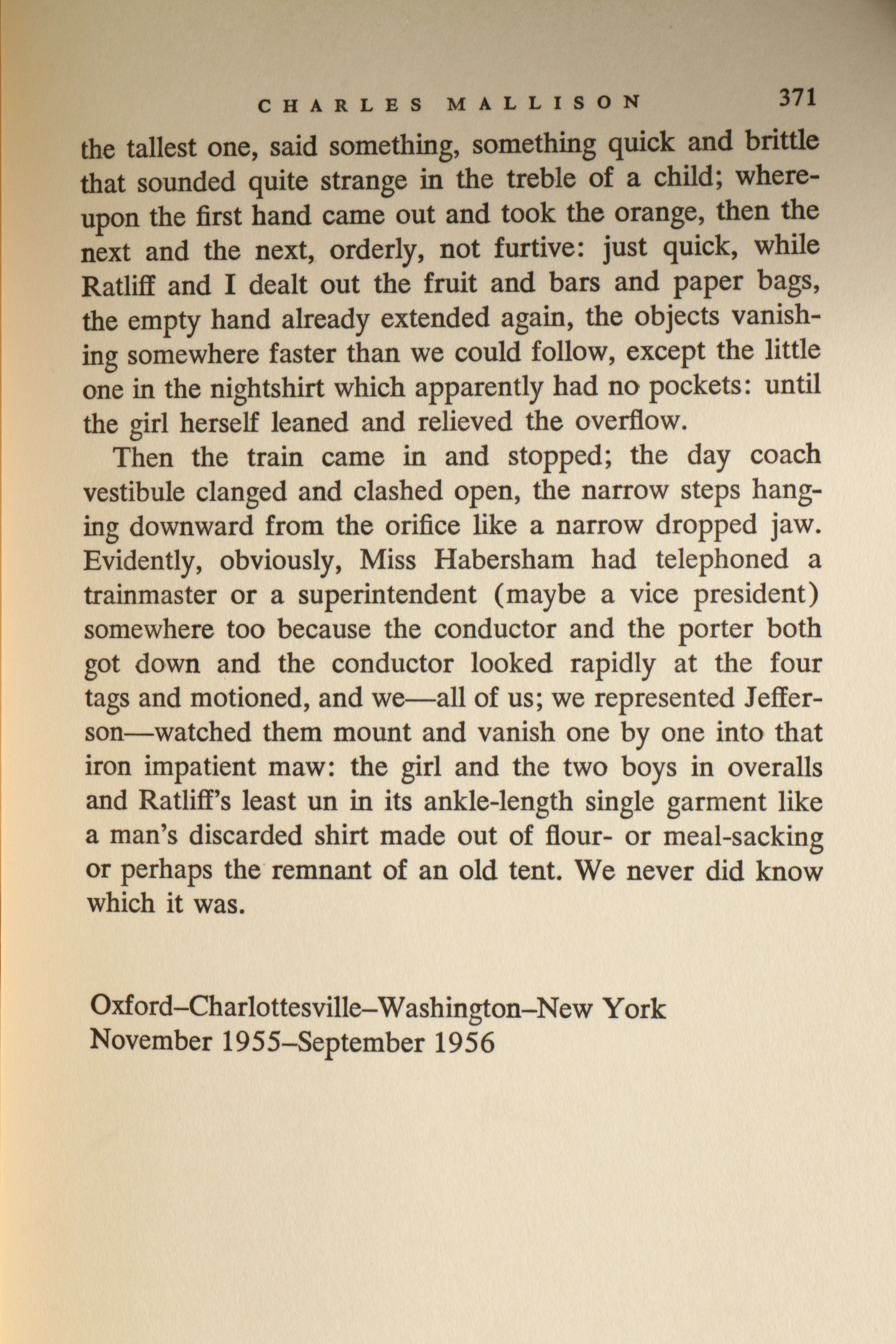First Edition, Second State "The Town" by William Faulkner, 1957