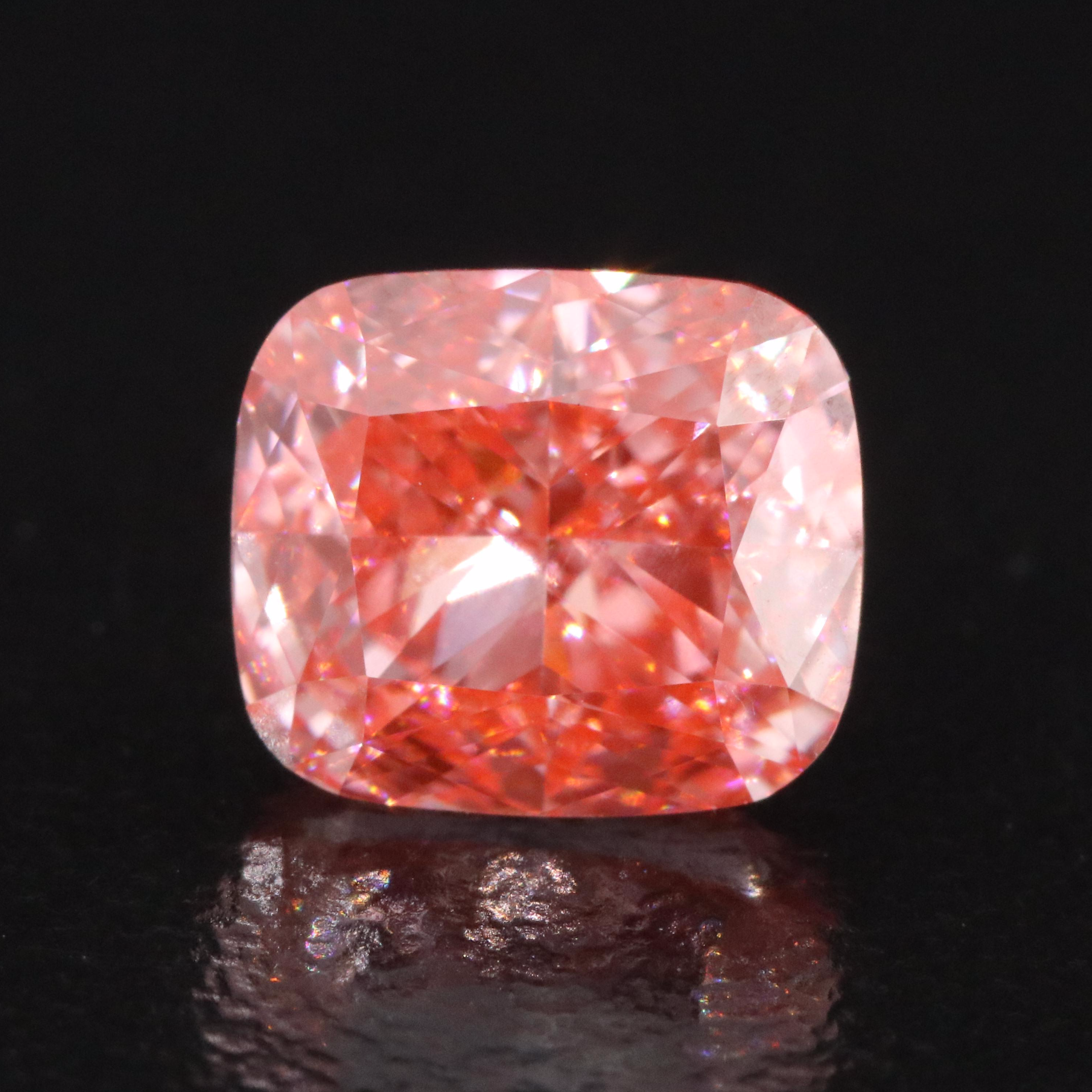 Loose 2.01 CT Lab Grown Fancy Pink Diamond with IGI Report