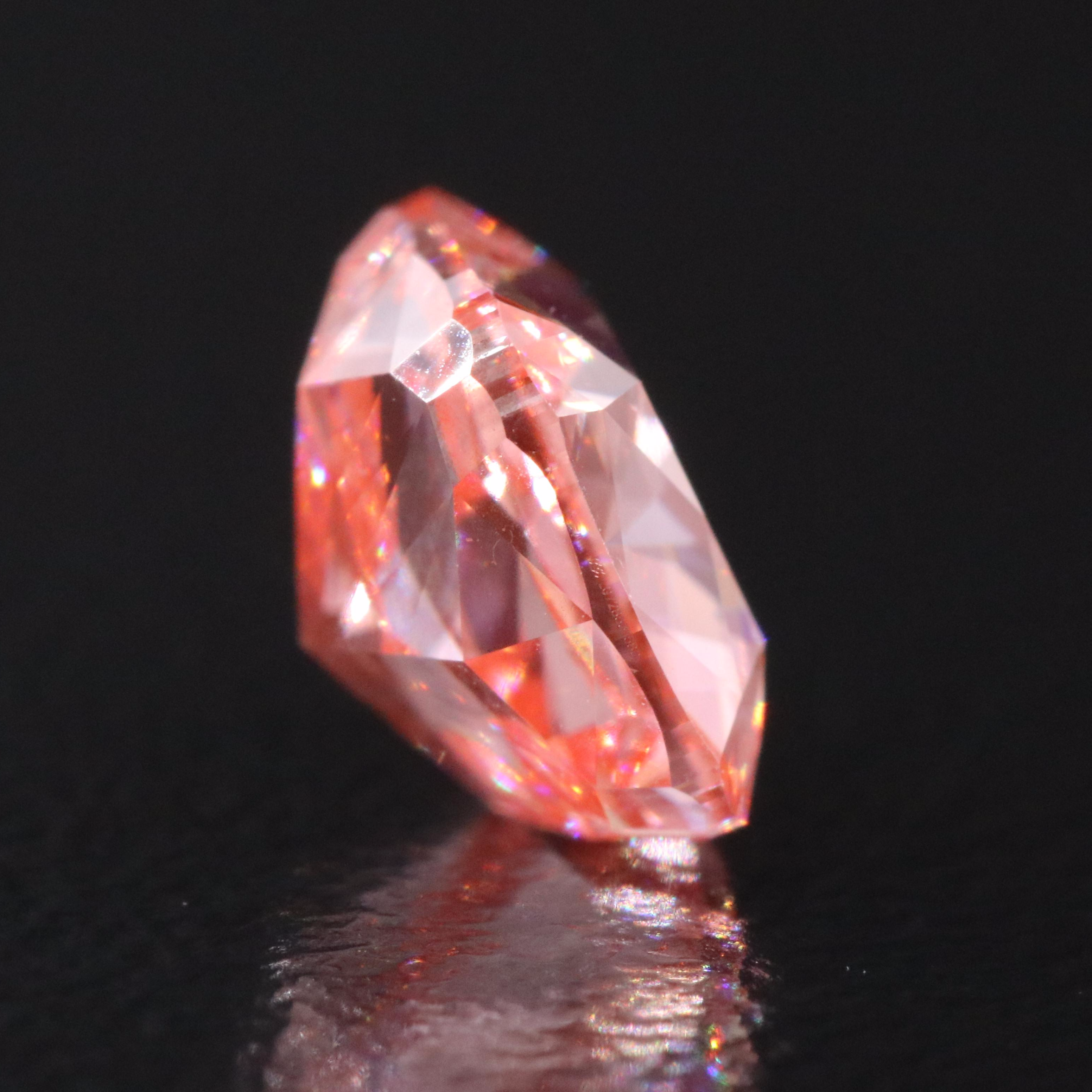 Loose 2.01 CT Lab Grown Fancy Pink Diamond with IGI Report