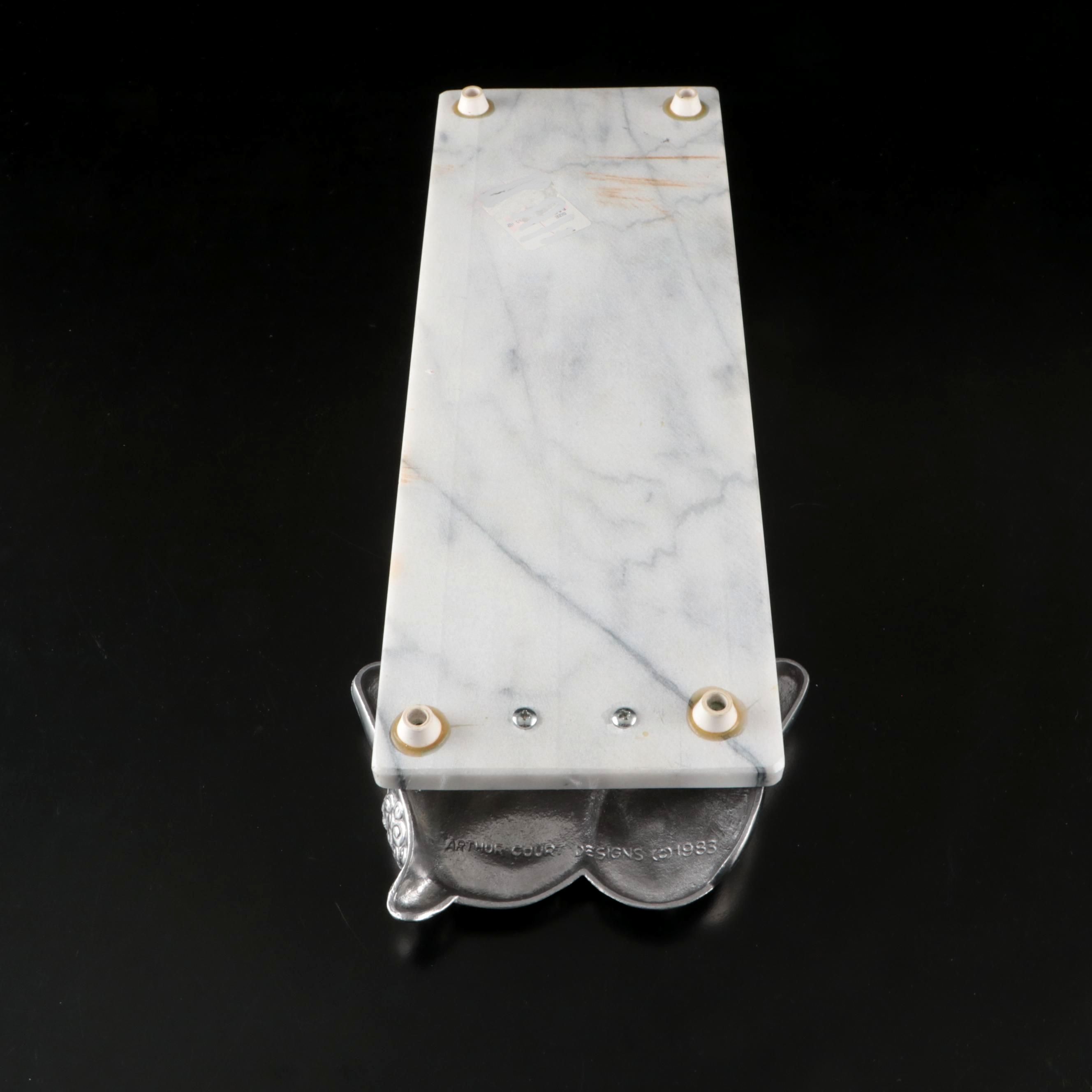 Arthur Court Ram's Head Cheese Board with Other Serving Pieces