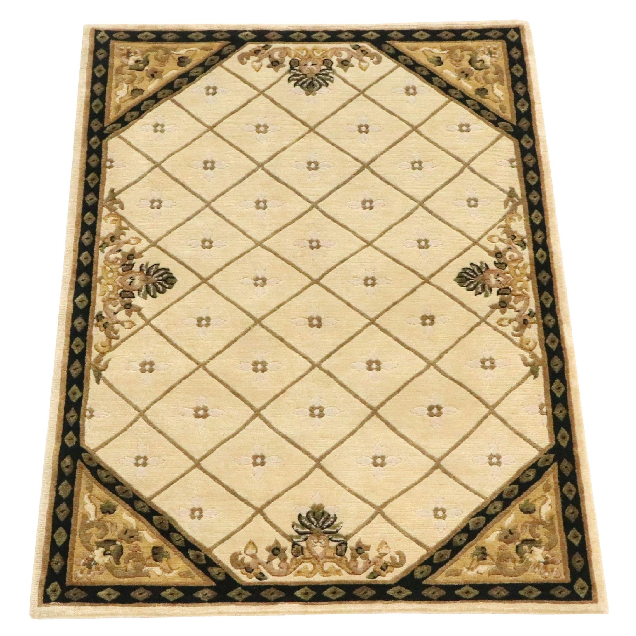 4' x 5'11 Hand-Knotted Nepalese Area Rug