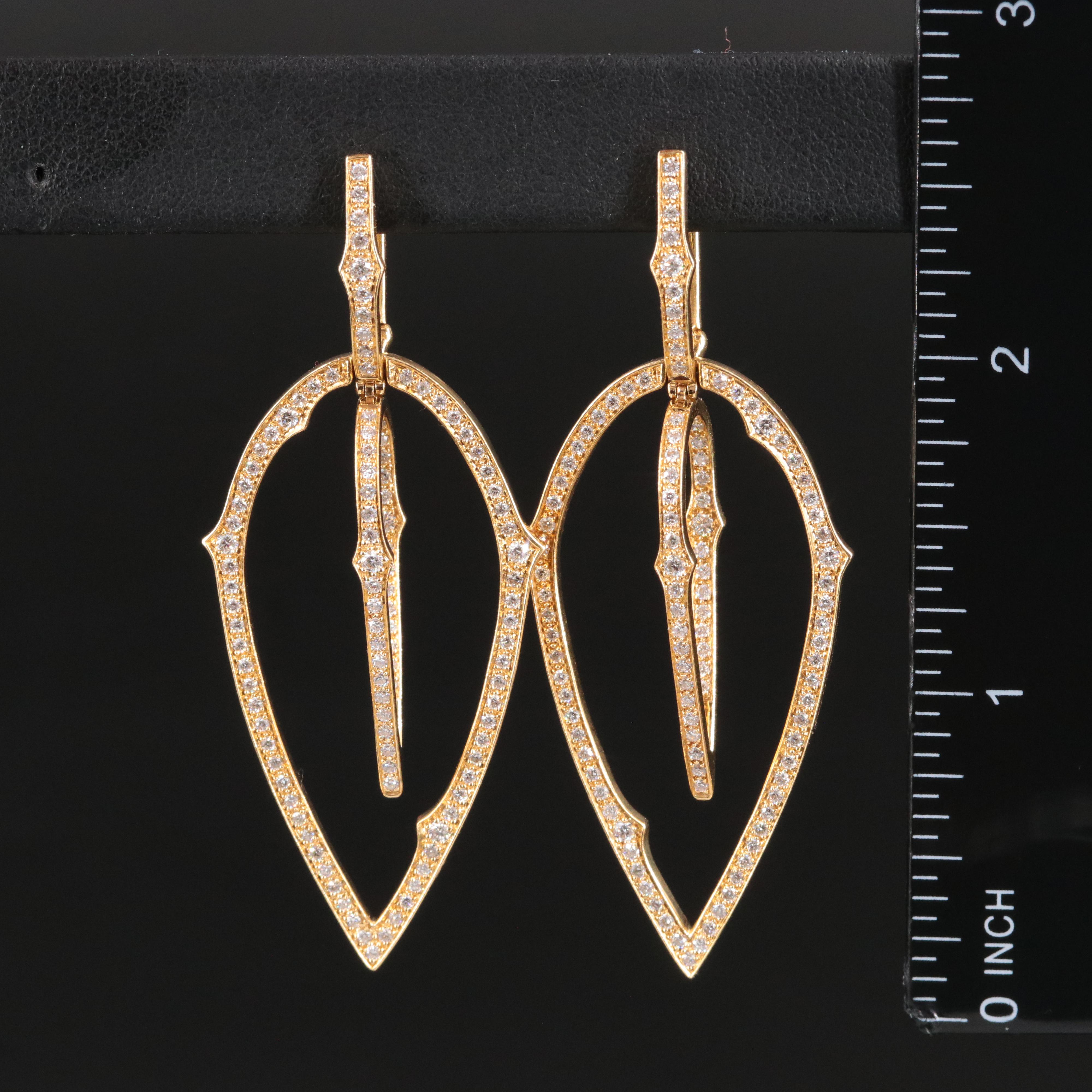 Stephen Webster Forget Me Knot 18K 1.74 CTW Diamond Earrings with Enhancers