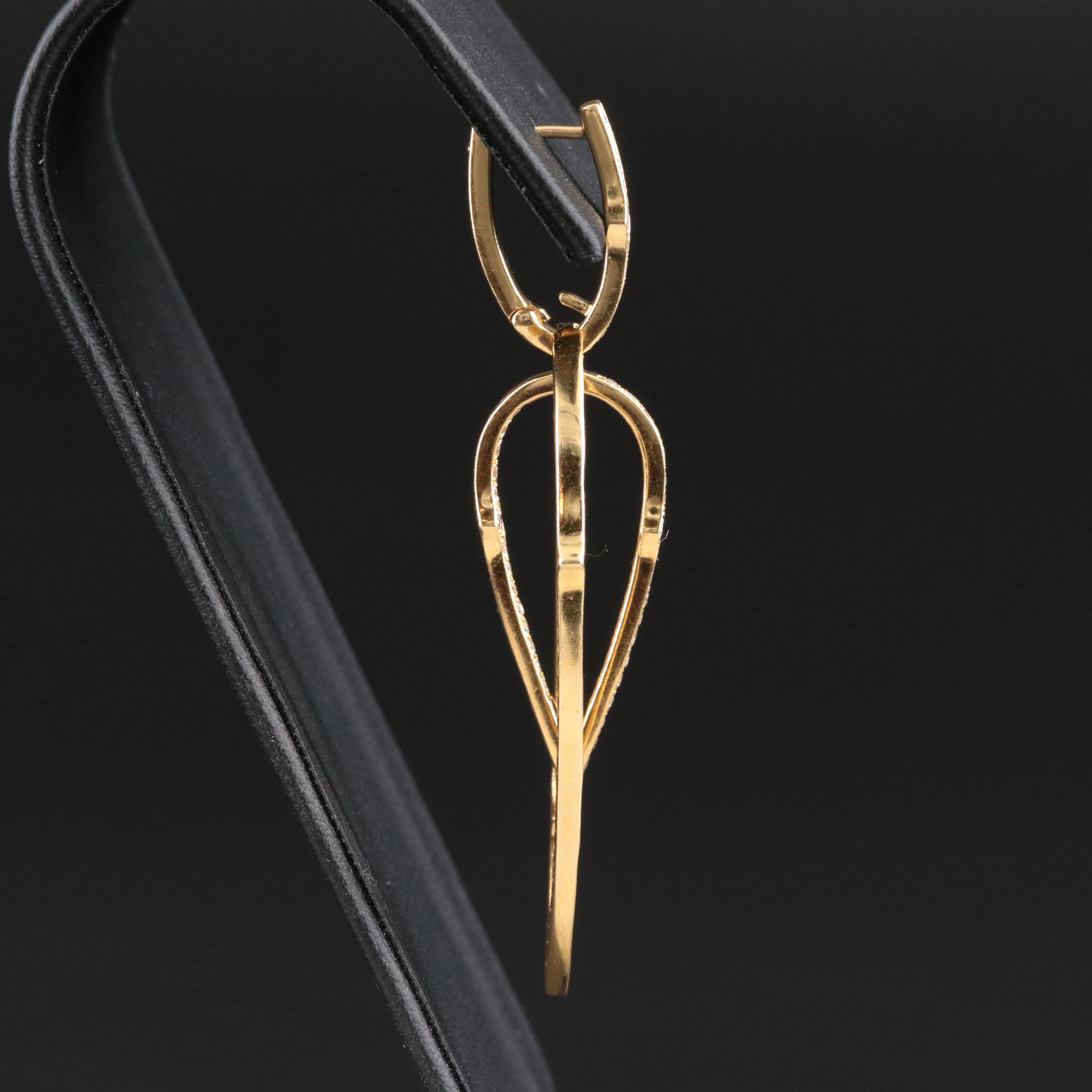 Stephen Webster Forget Me Knot 18K 1.74 CTW Diamond Earrings with Enhancers