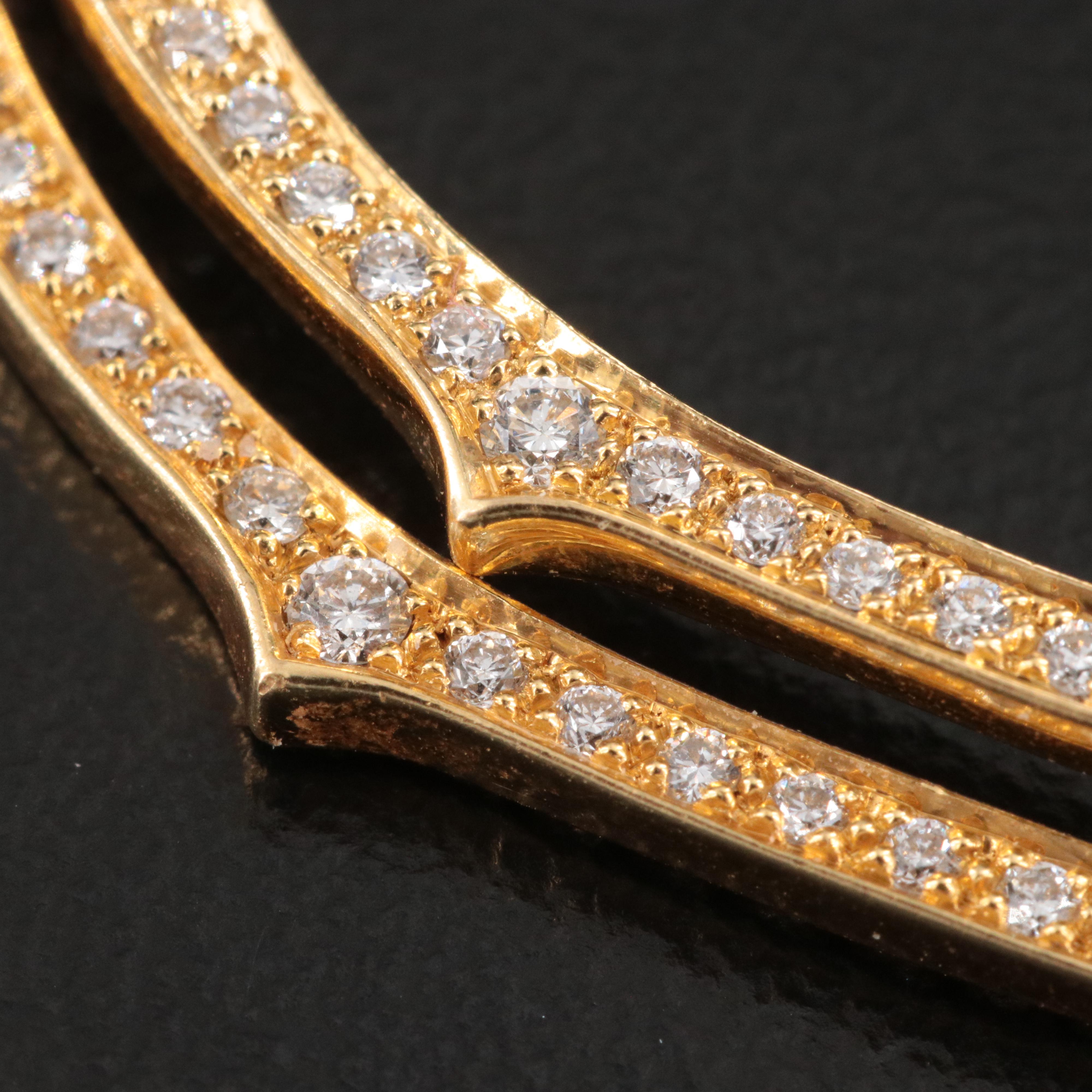 Stephen Webster Forget Me Knot 18K 1.74 CTW Diamond Earrings with Enhancers