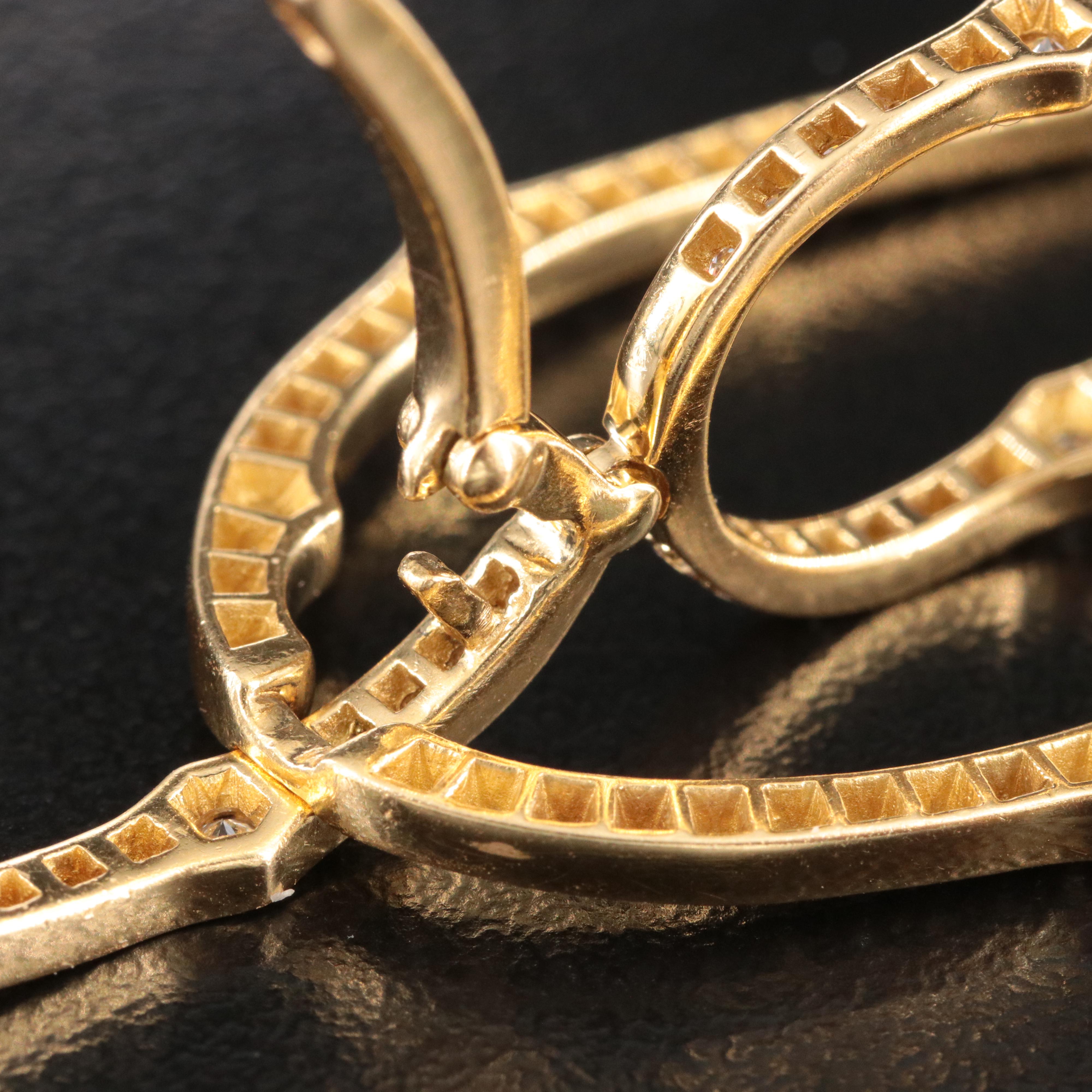 Stephen Webster Forget Me Knot 18K 1.74 CTW Diamond Earrings with Enhancers