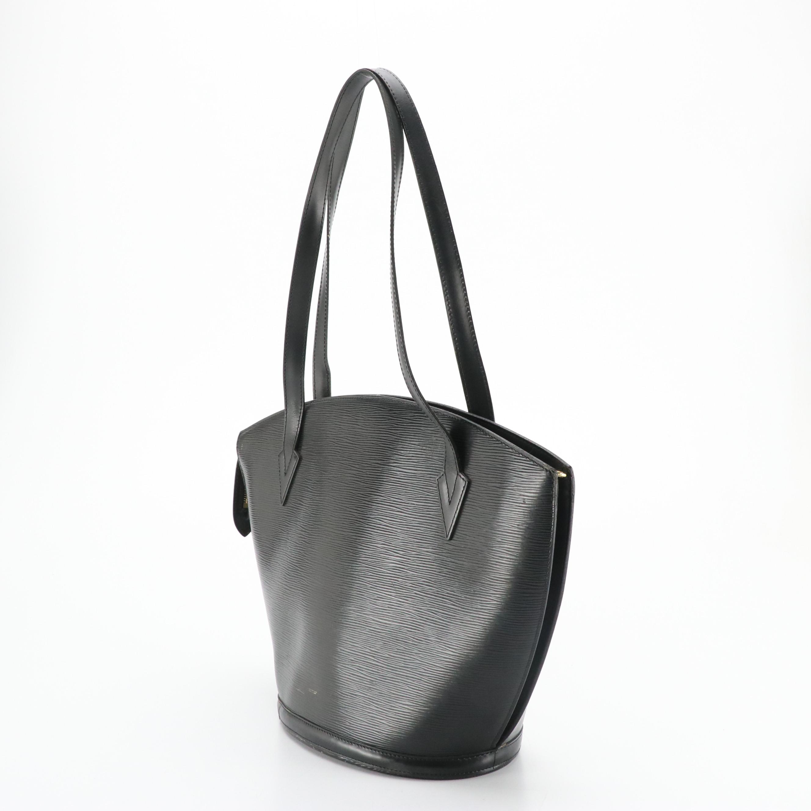 Louis Vuitton Saint Jacques GM Shoulder Bag in Black Epi Leather