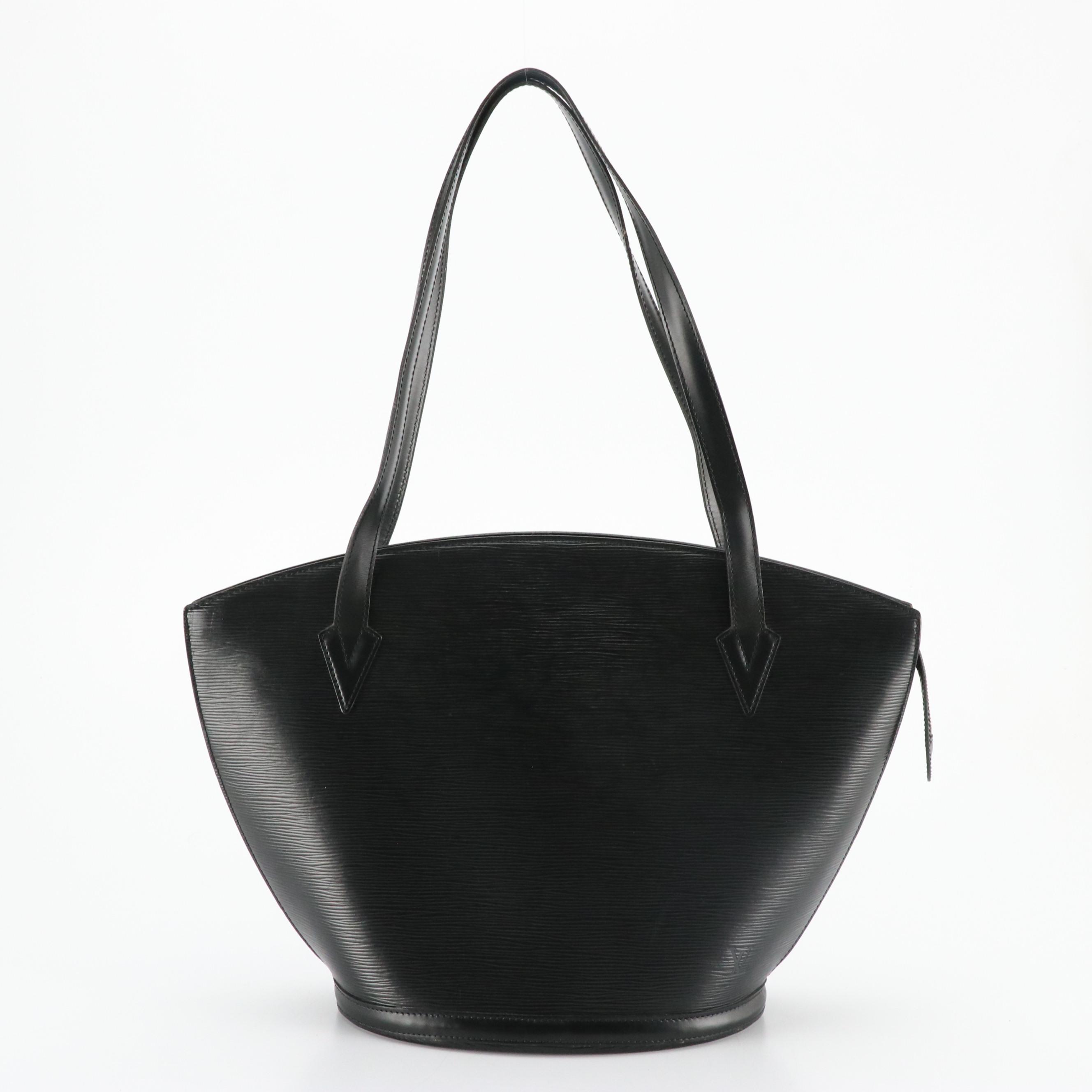 Louis Vuitton Saint Jacques GM Shoulder Bag in Black Epi Leather