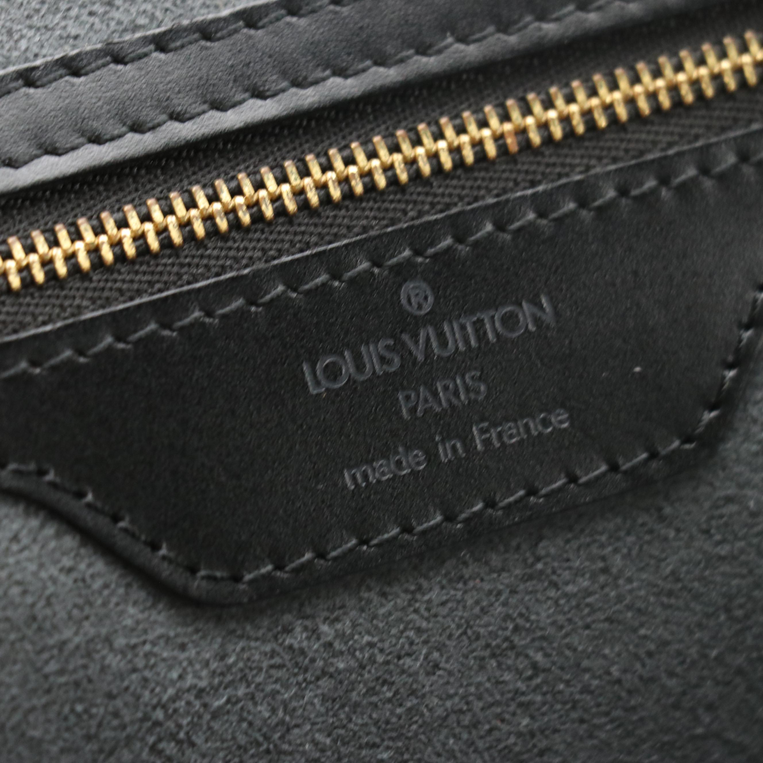 Louis Vuitton Saint Jacques GM Shoulder Bag in Black Epi Leather
